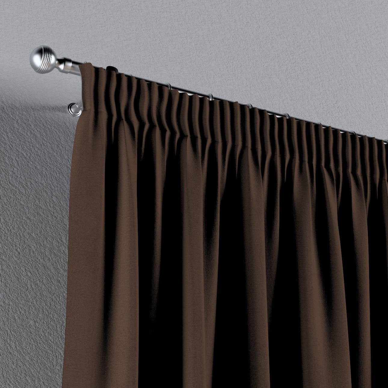 Vorhang Crema, cm, mit braun Kräuselband Vorhang Dekoria 100 60 x
