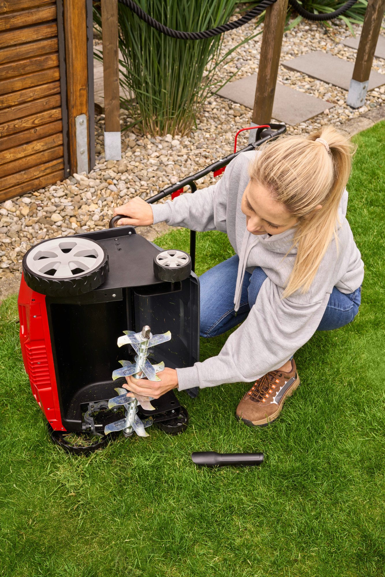 AL-KO Akku-Vertikutierer AKKU-VERTIKUTIERER 38.6 Li Combi Care (GERÄT), 38 cm Arbeitsbreite