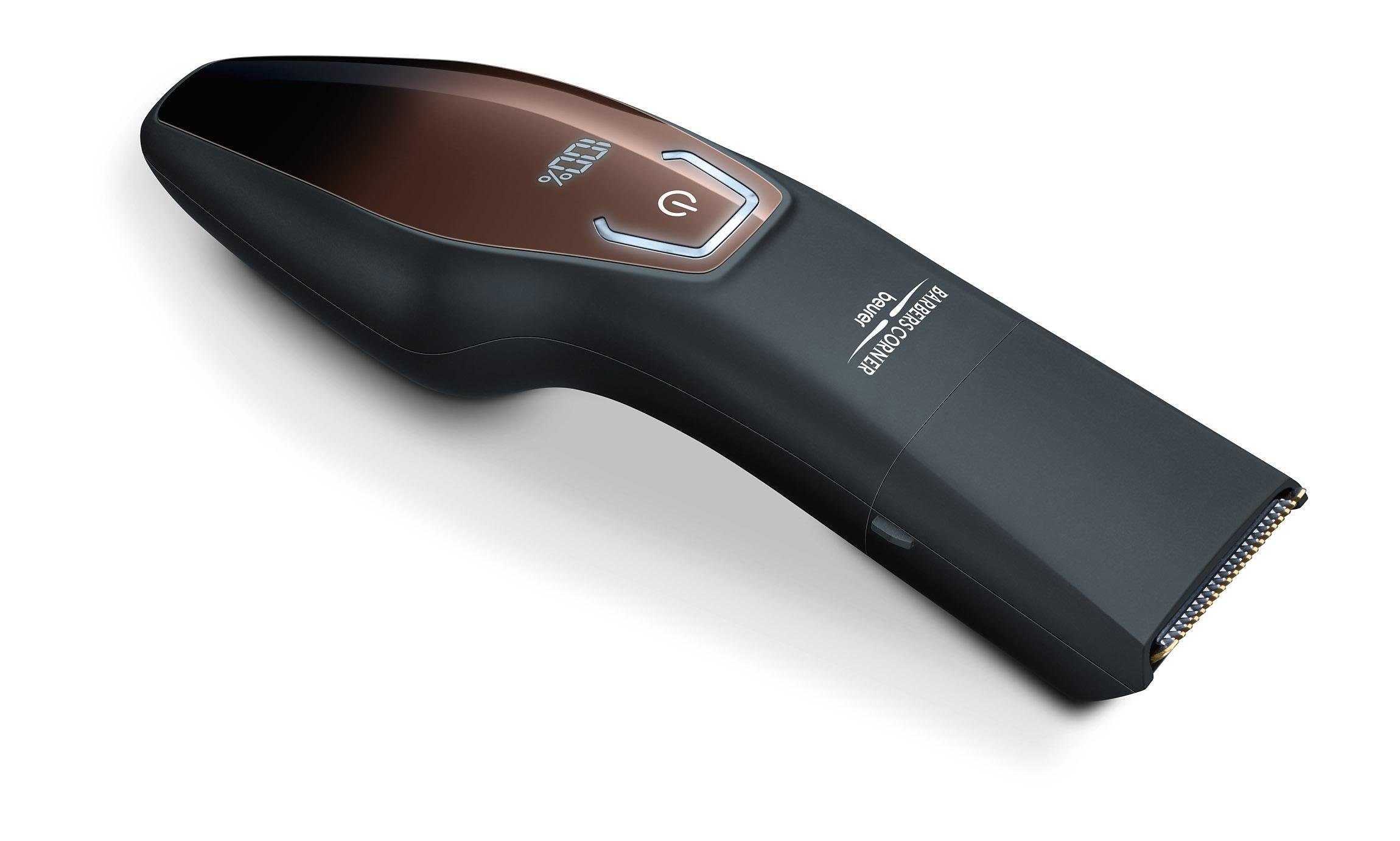 BEURER Elektrogesichtshaarentferner HR 4000 BARTSTYLER, Abnehmbarer Schneideaufsatz, Aufsätze: 4, Konturtrimmer, Edelstahlklinge mit Titaniumbeschichtung, 10 stufige Längenverstellung