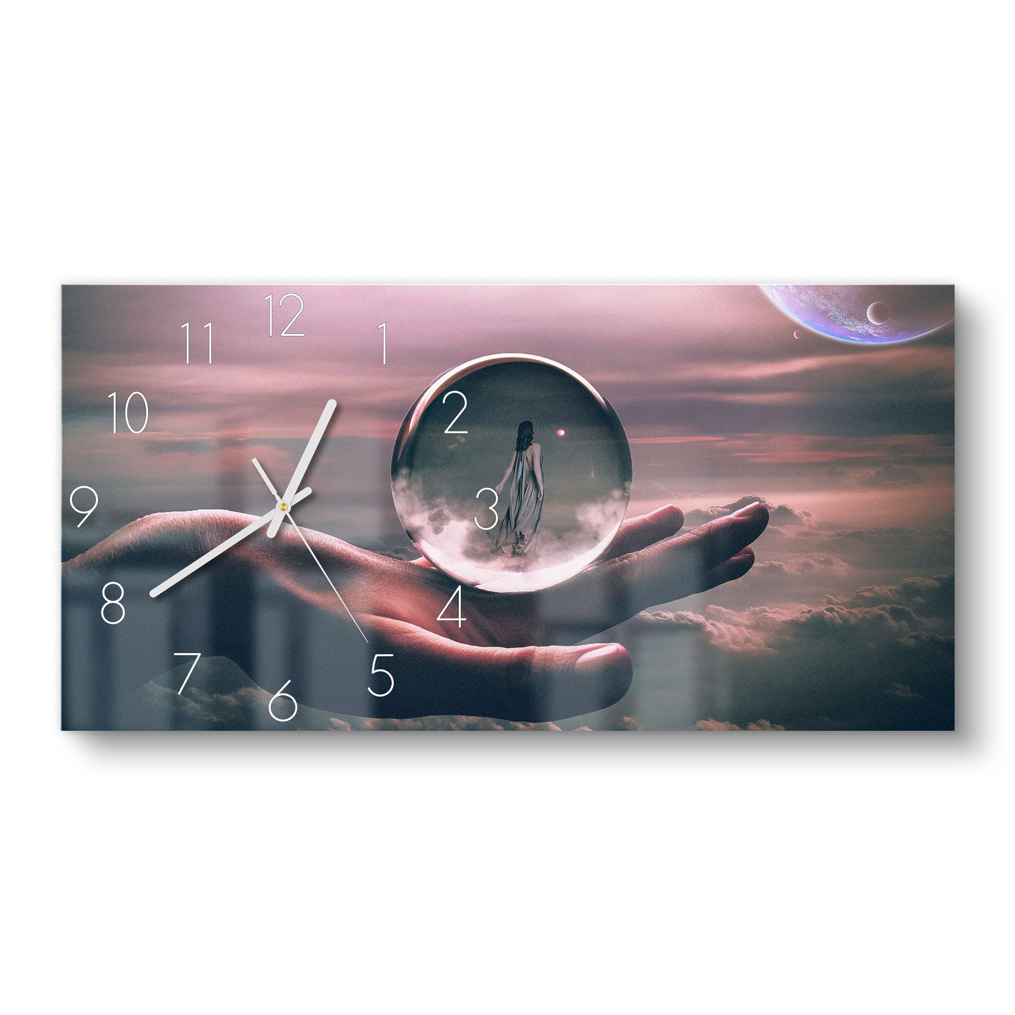 DEQOART Wanduhr 'Visionäre Sphäre' (Glas Glasuhr günstig online kaufen
