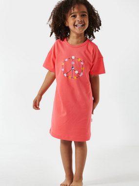 Schiesser Nachthemd kurzarm - Girls World Organic Cotton Nacht-hemd schlafmode sleepwear
