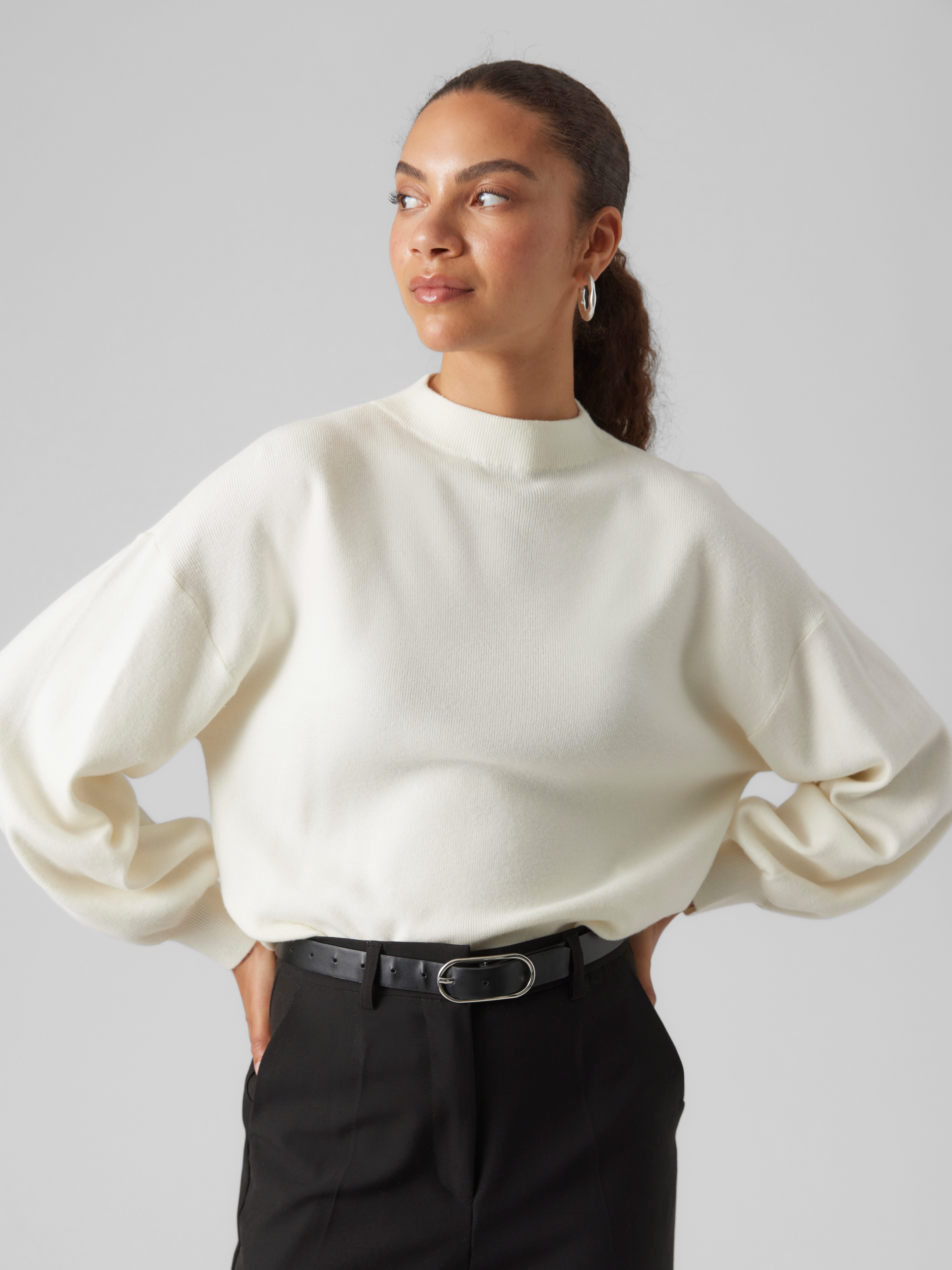 Vero Moda Strickpullover VMNANCY LS FUNNELNK günstig online kaufen