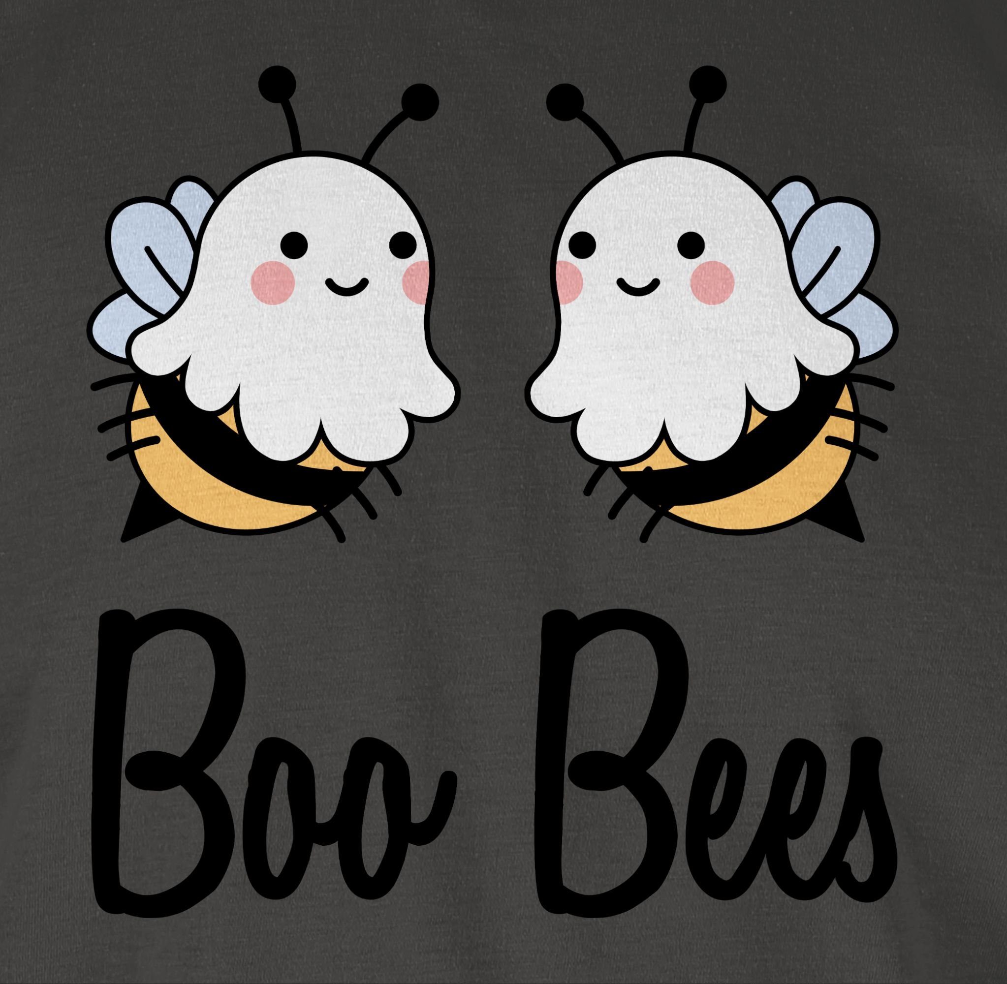Shirtracer T-Shirt Boo Bees Boobees Halloween Dunkelgrau Herren Kostüme 2 Boobs Bienen