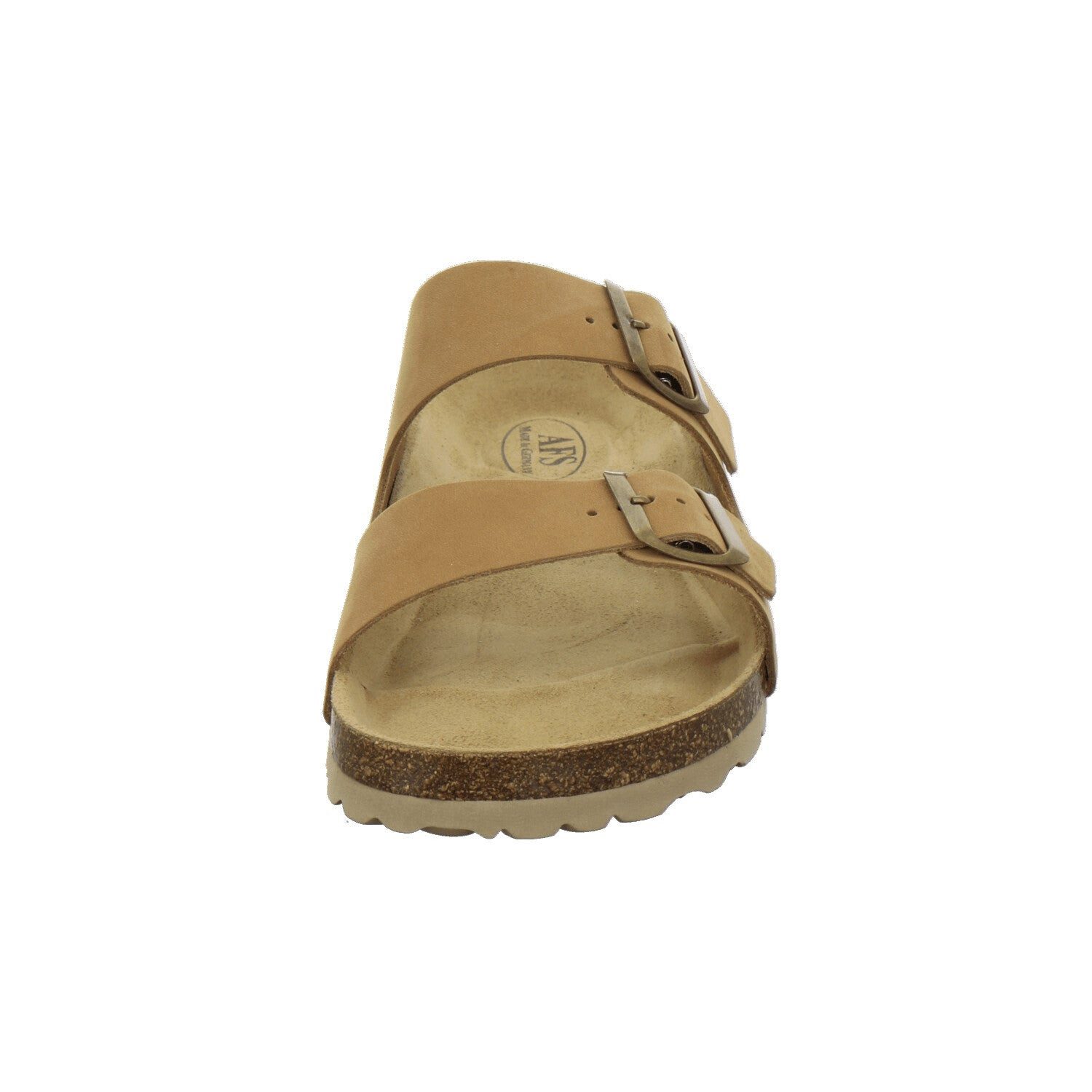 AFS-Schuhe Herren Zweischnaller Pantolette aus Nubukleder mit Fußbett, Made in Germany
