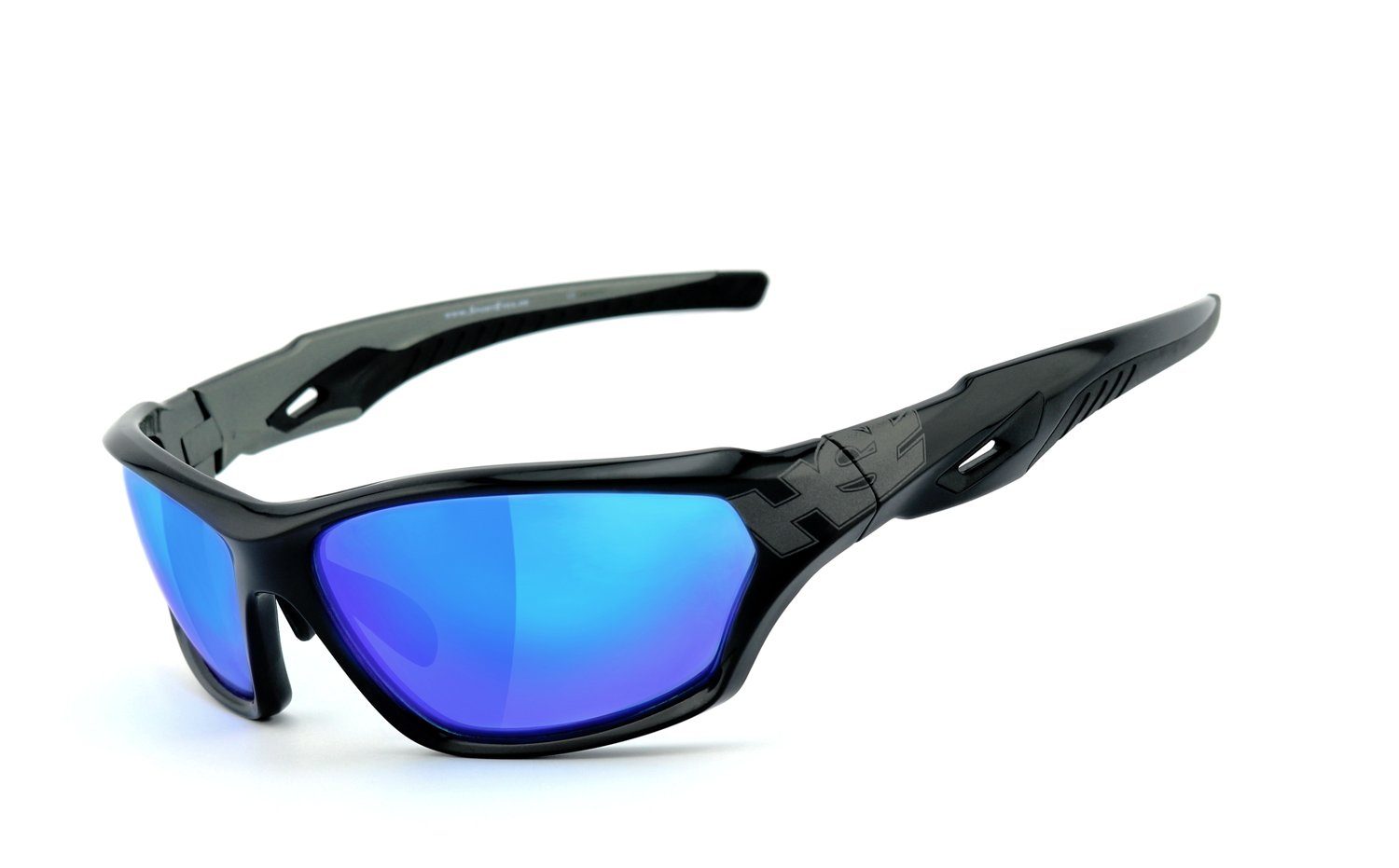HSE - SportEyes Sportbrille 2093bs, Steinschlagbeständig durch Kunststoff-Sicherheitsglas