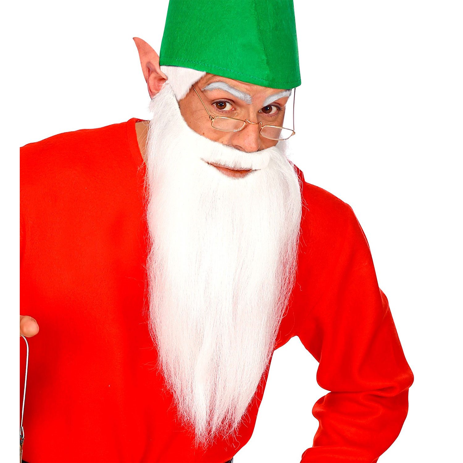 Widmann S.r.l. Kostüm-Perücke Langer Bart und Schnurrbart zum Kostüm, Weiß - We