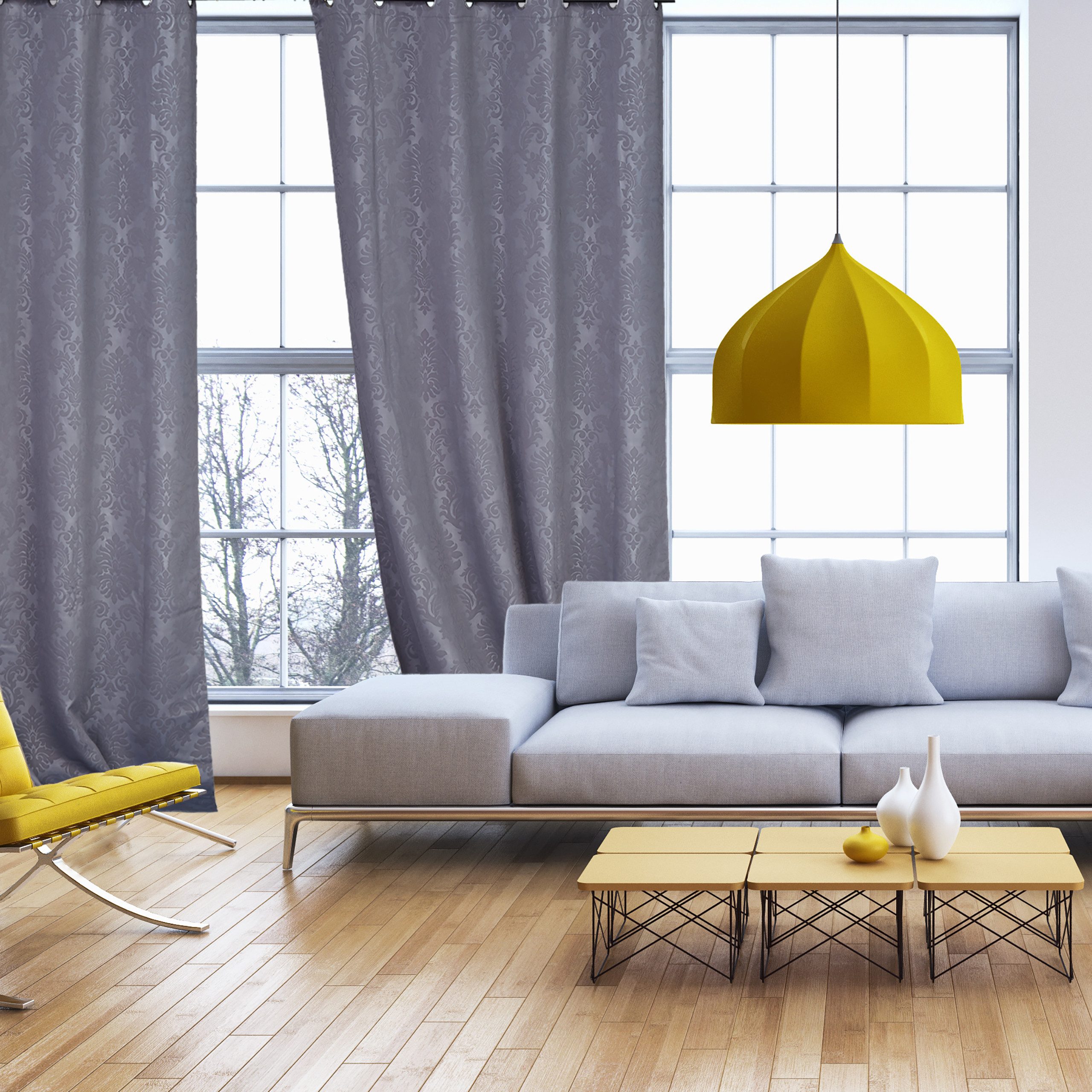 relaxdays Vorhang 4 x Vorhang mit günstig online kaufen