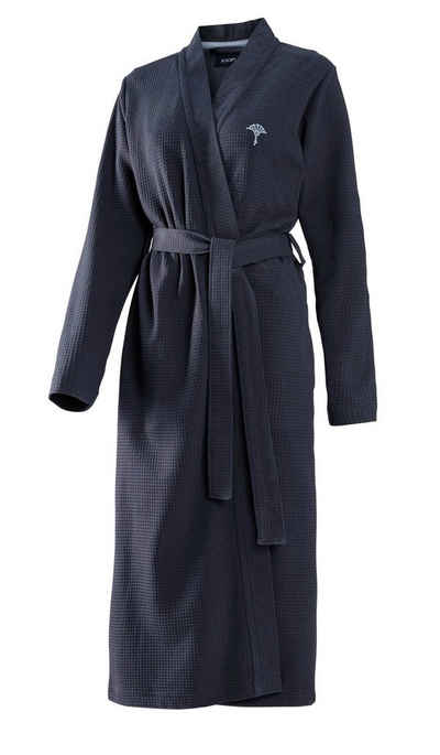 Joop! Bademantel JOOP! LIVING - BADEMANTEL UNI PIQUÉ Damen-Kimono, Textil