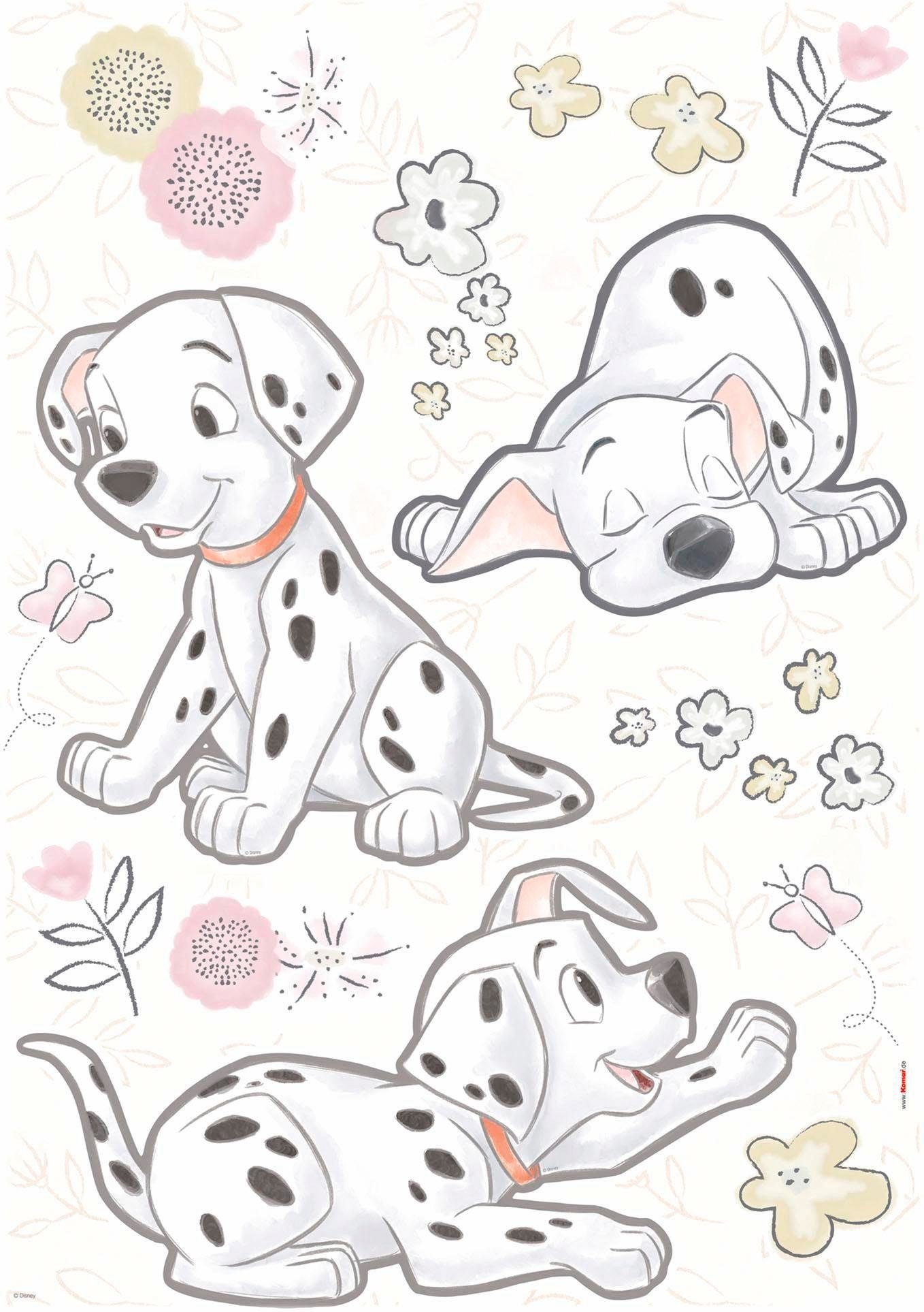 Komar Wandtattoo Best of Friends - Größe 50 x 70 cm, selbstklebend, Wandsticker, Kinderzimmer