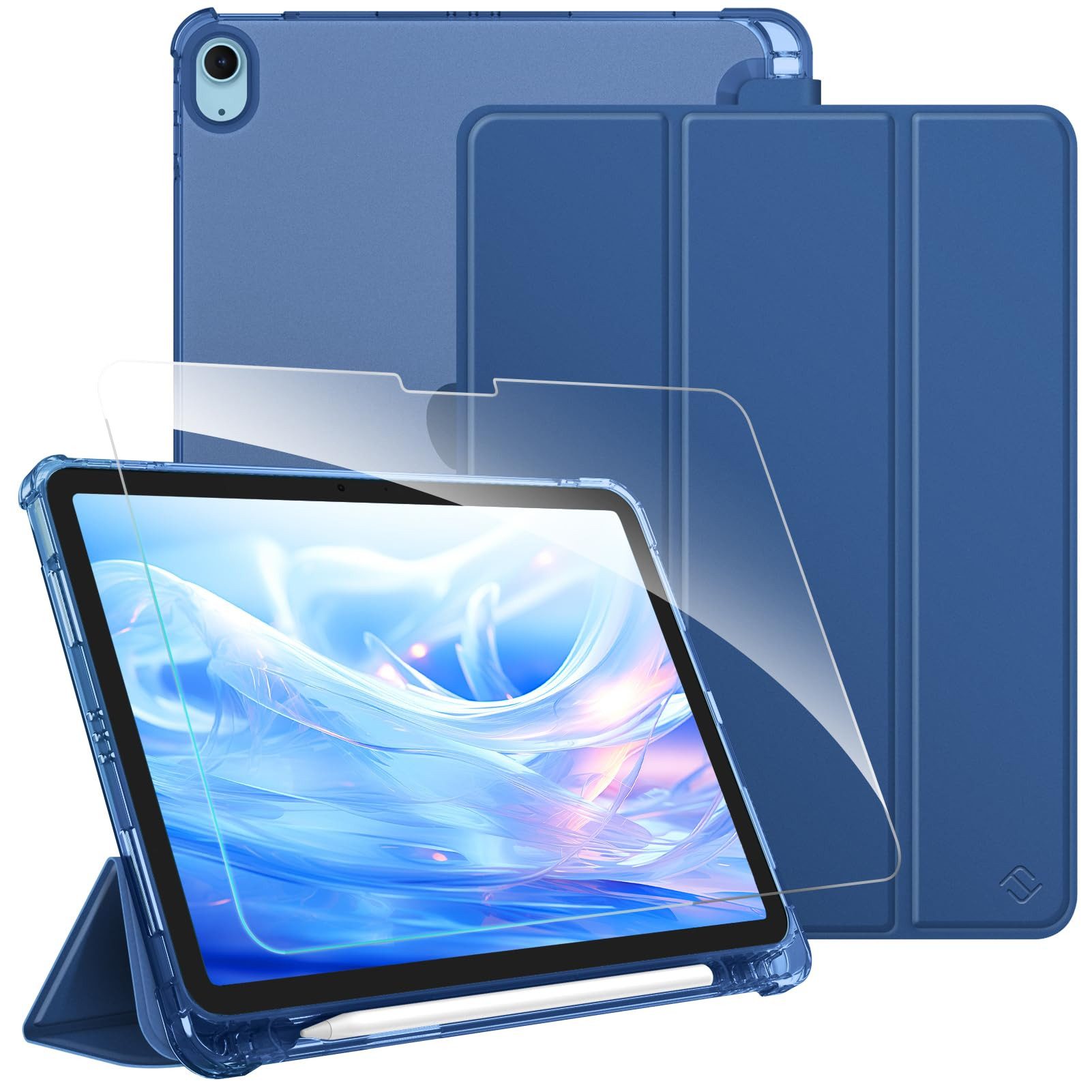 Fintie Tablet-Hülle für iPad Air 11 Zoll(M4/M3/M2-2026/2025/2024) mit Schutzfolie