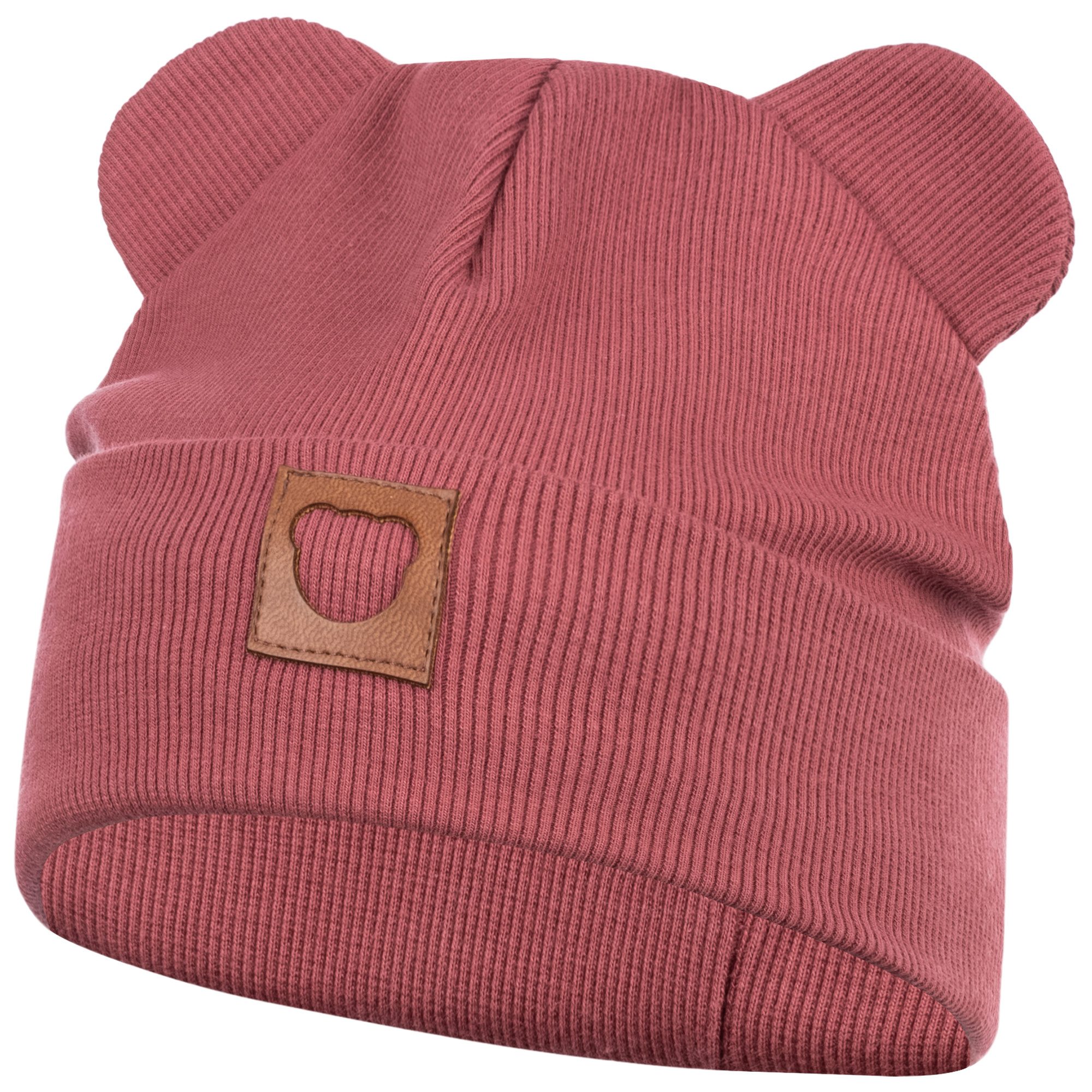 Smarilla Jerseymütze Übergangsmütze Baumwollmütze Beanie Bärenohren