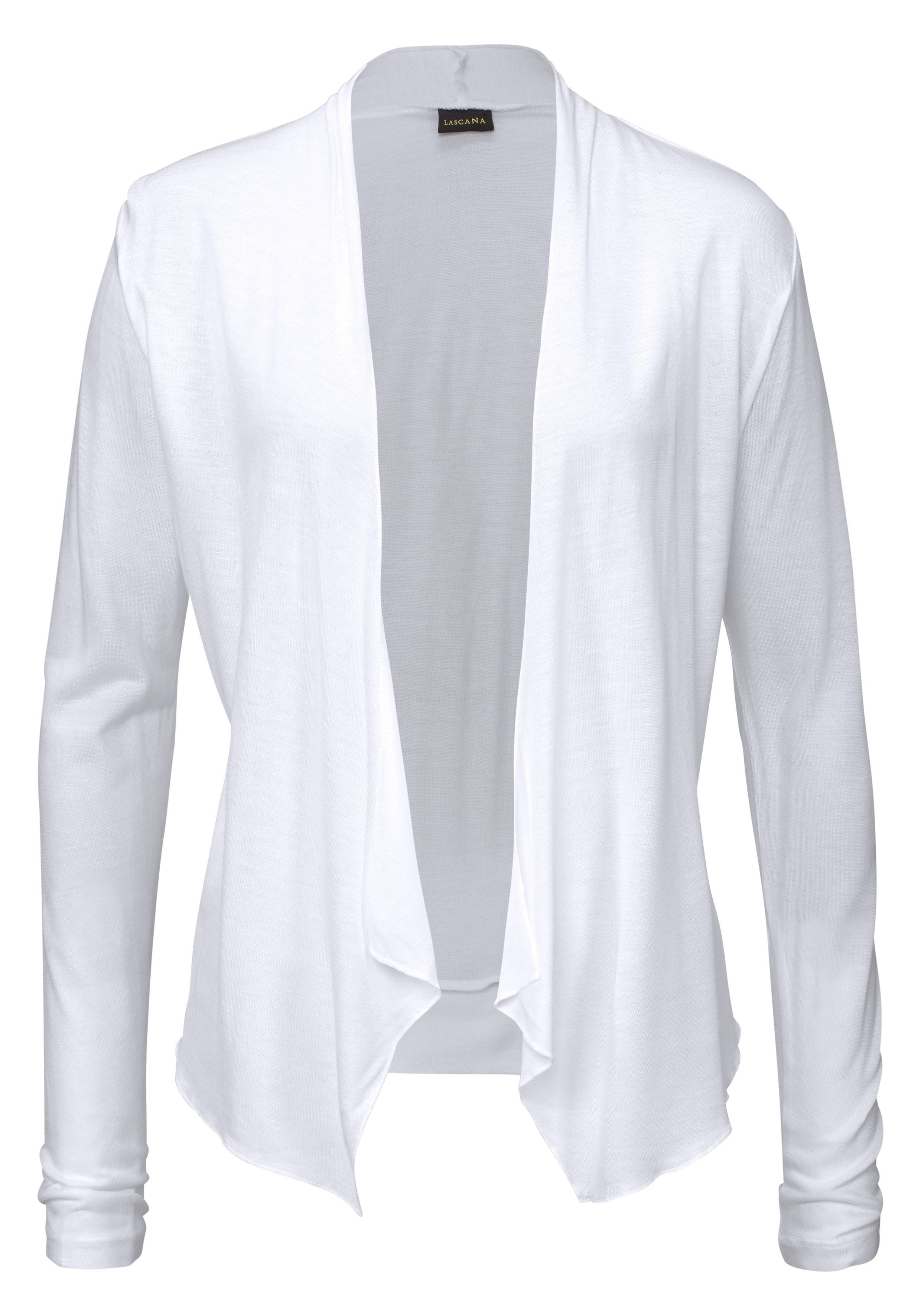 LASCANA Shirtjacke in offener Form, Strickjacke aus Jersey, Sommerjacke, Cardigan. € 29,99