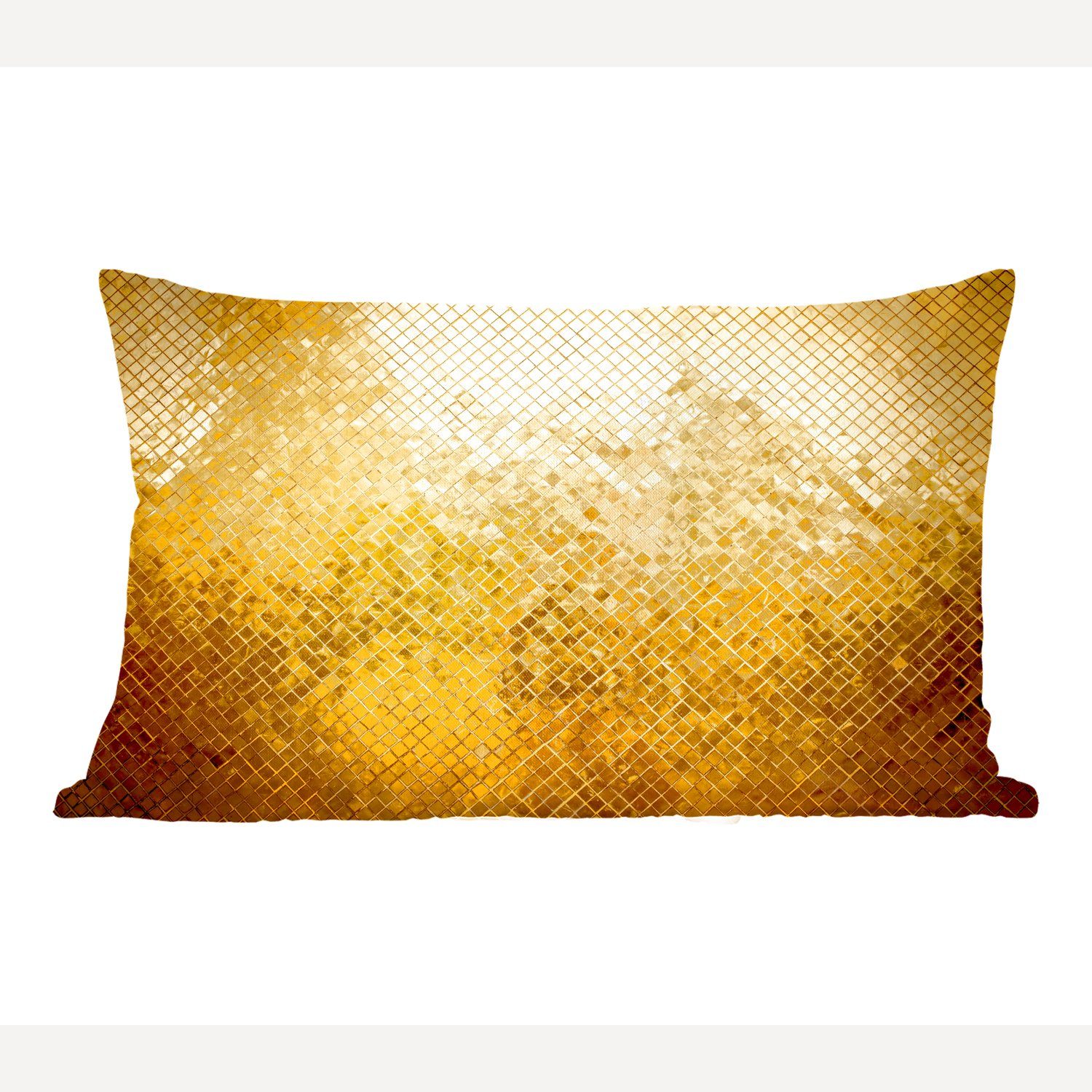 MuchoWow Dekokissen Gold - Design - Abstrakt, Wohzimmer Dekoration, Zierkissen, Dekokissen mit Füllung, Schlafzimmer