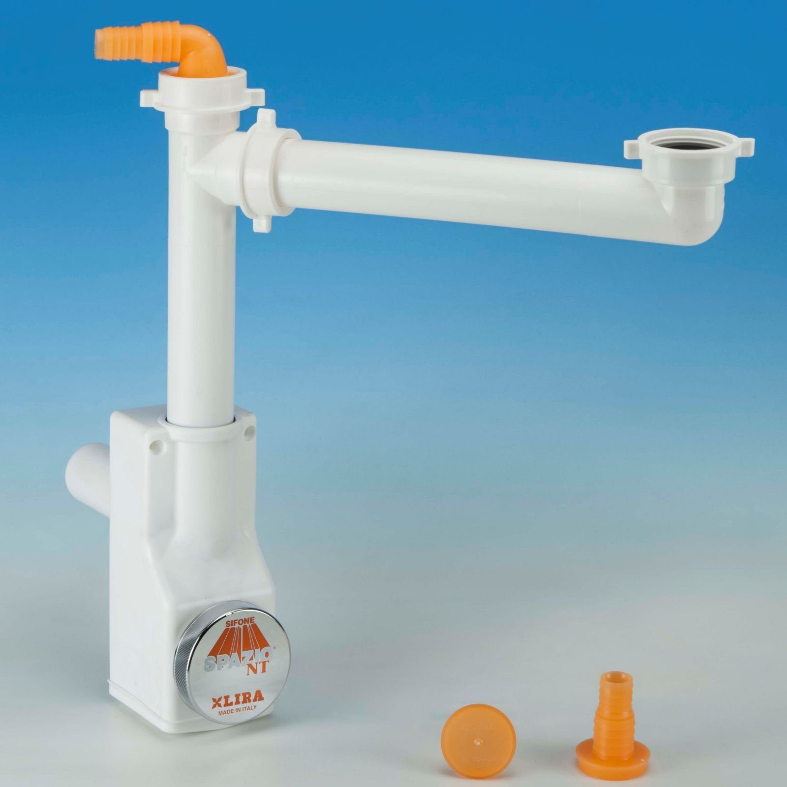 Siphon Raumsparsiphon 32 - 40 mm Ablaufgarnitur f. Küche und Bad