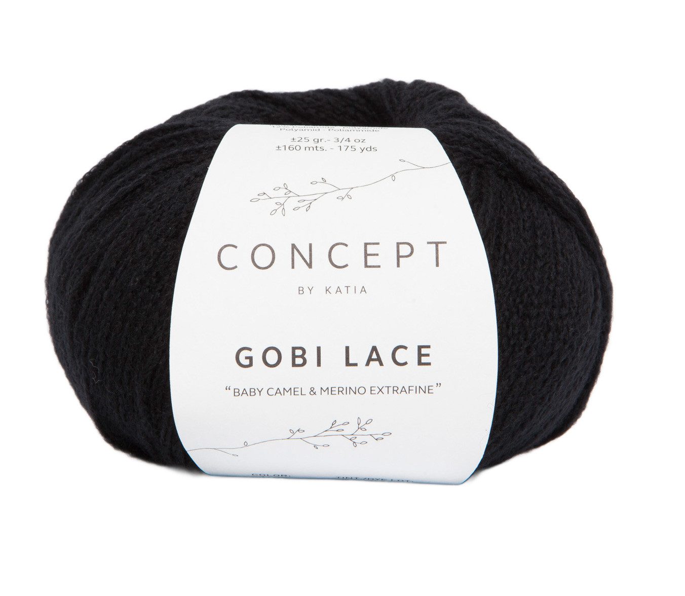 Katia Gobi Lace Baby Camel Merino Extrafine Wolle zum stricken und häkeln Häkelwolle, 160 m (25 Gramm, Strickgarn Merinowolle), 73% Wolle (Merino Extrafeine Superwash), 15% Kamel und 12% Polyamid