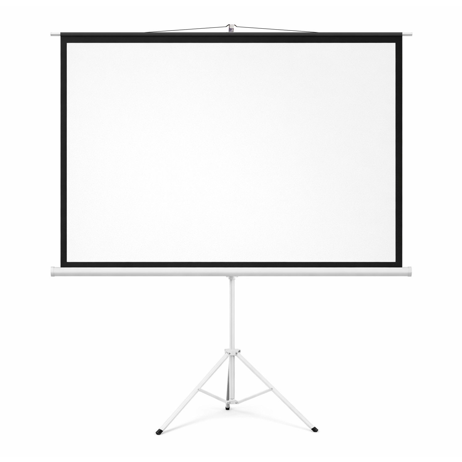 Maclean MC-595 Projektionsleinwand auf Stativ 200 x 150 cm 100'' Stativleinwand (Stativleinwand 100" 4:3 200 x 150cm)