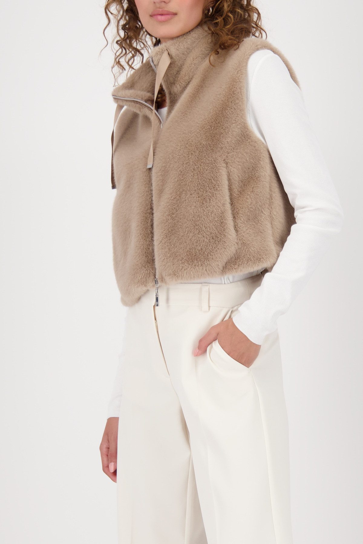 Monari Fellimitatweste Weste fake fur Regular günstig online kaufen