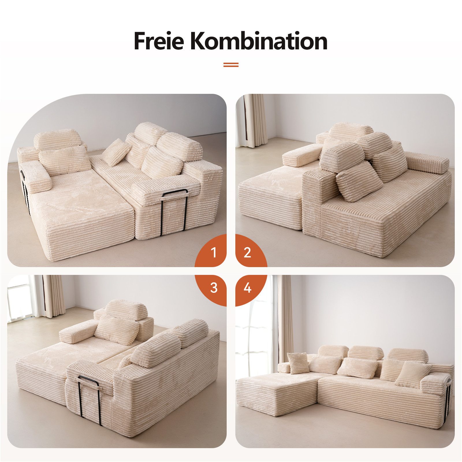 Patbrela Ecksofa L-förmiges Ecksofa links mit Chaiselongue, hochlehnig, mod günstig online kaufen