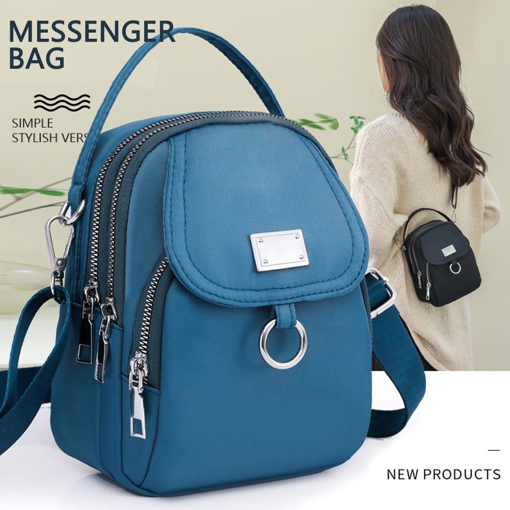 Blusmart sapphire Bag Damen-Umhängetasche, blue Umhängetasche Reißverschluss-Schultertasche, Crossbody