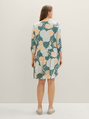 TOM TAILOR PLUS Sommerkleid Plus - Kleid mit Allover Print