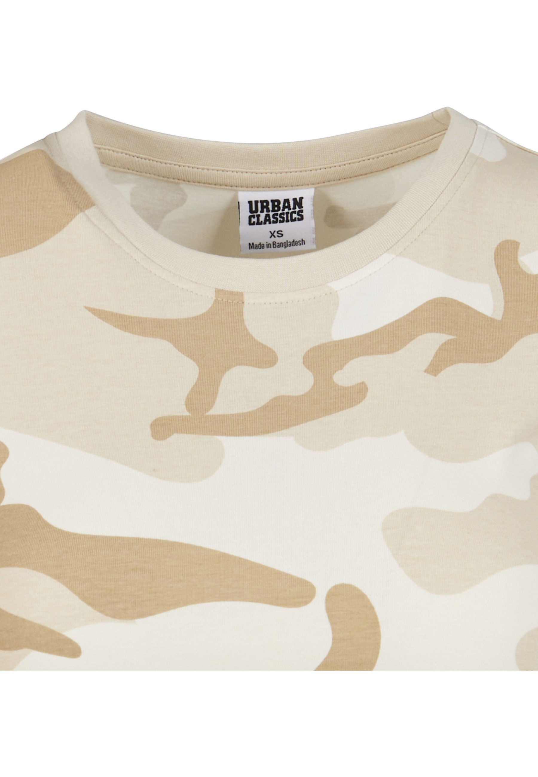 URBAN CLASSICS T-Shirt Urban Classics Damen Ladies Cropped Camo Tee (1-tlg)
