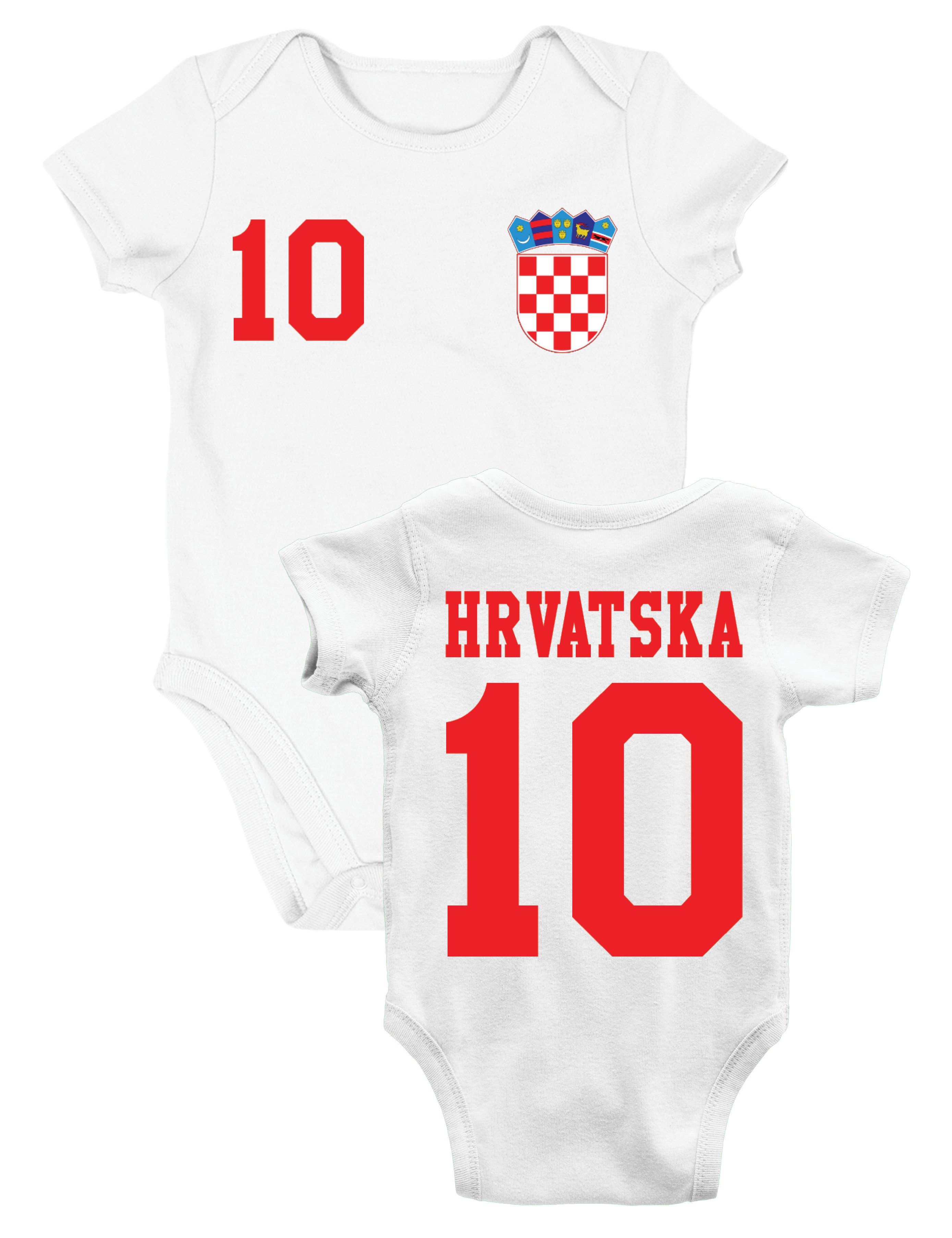 Youth Designz Kurzarmbody Kroatien Kinder Baby Body Strampler mit trendigem Motiv