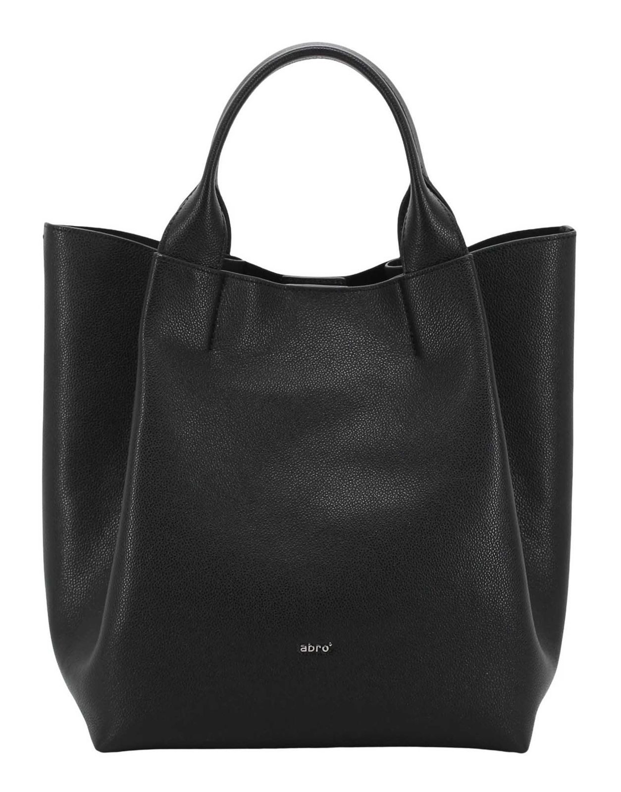 Abro Schultertasche Essential Shopper (Set, 2-tlg), aus echtem Leder