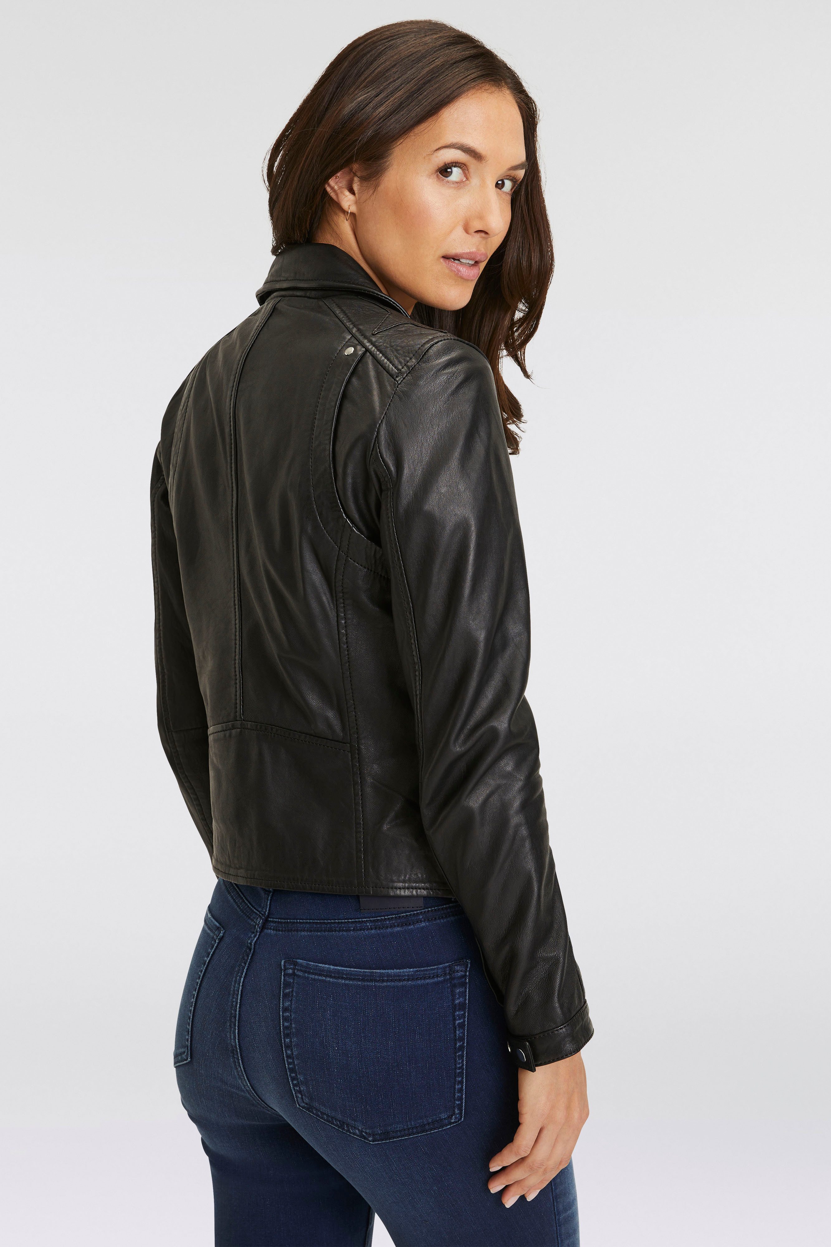 Maze Lederjacke im Bikerlook und Einsätze günstig online kaufen