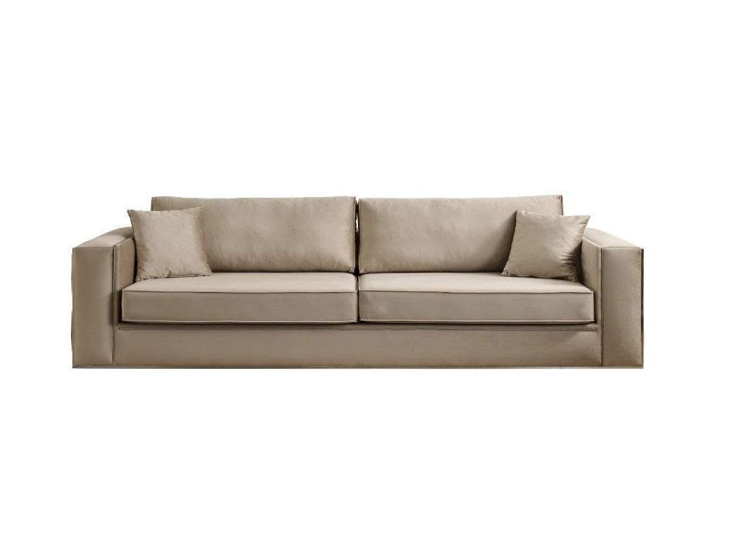 JVmoebel 3-Sitzer Design Möbel Modern Sofa 3 Sitzer Wohnzimmer Luxus beige 235cm Sofas, 1 Teile, Made in Europa