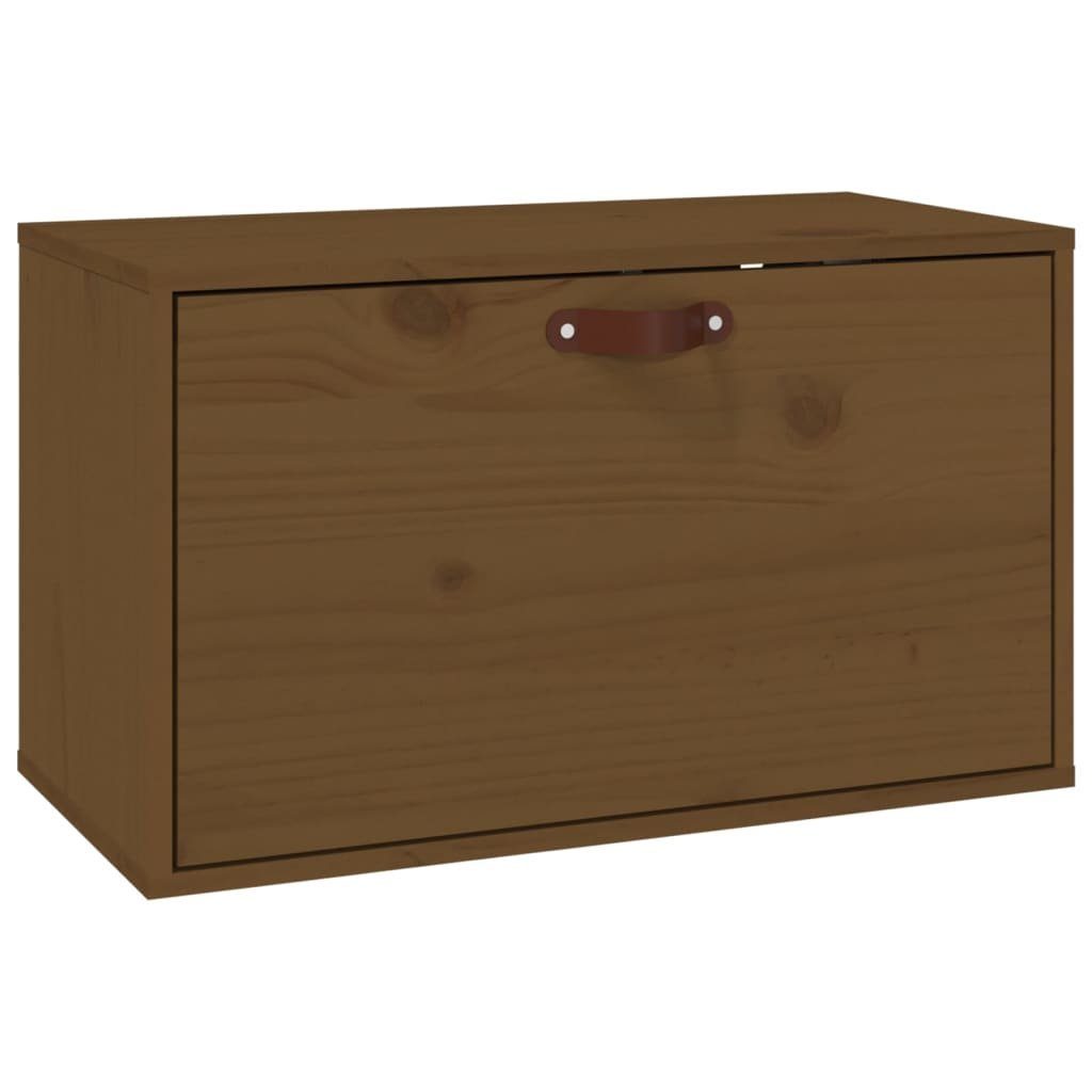 furnicato Wandhängeschrank Wandschrank aus massivem Kiefernholz Honigbraun 60x30x35 cm, 1-tlg., Hängeschrank mit flexibler Türöffnung und viel Stauraum im Wohnraum