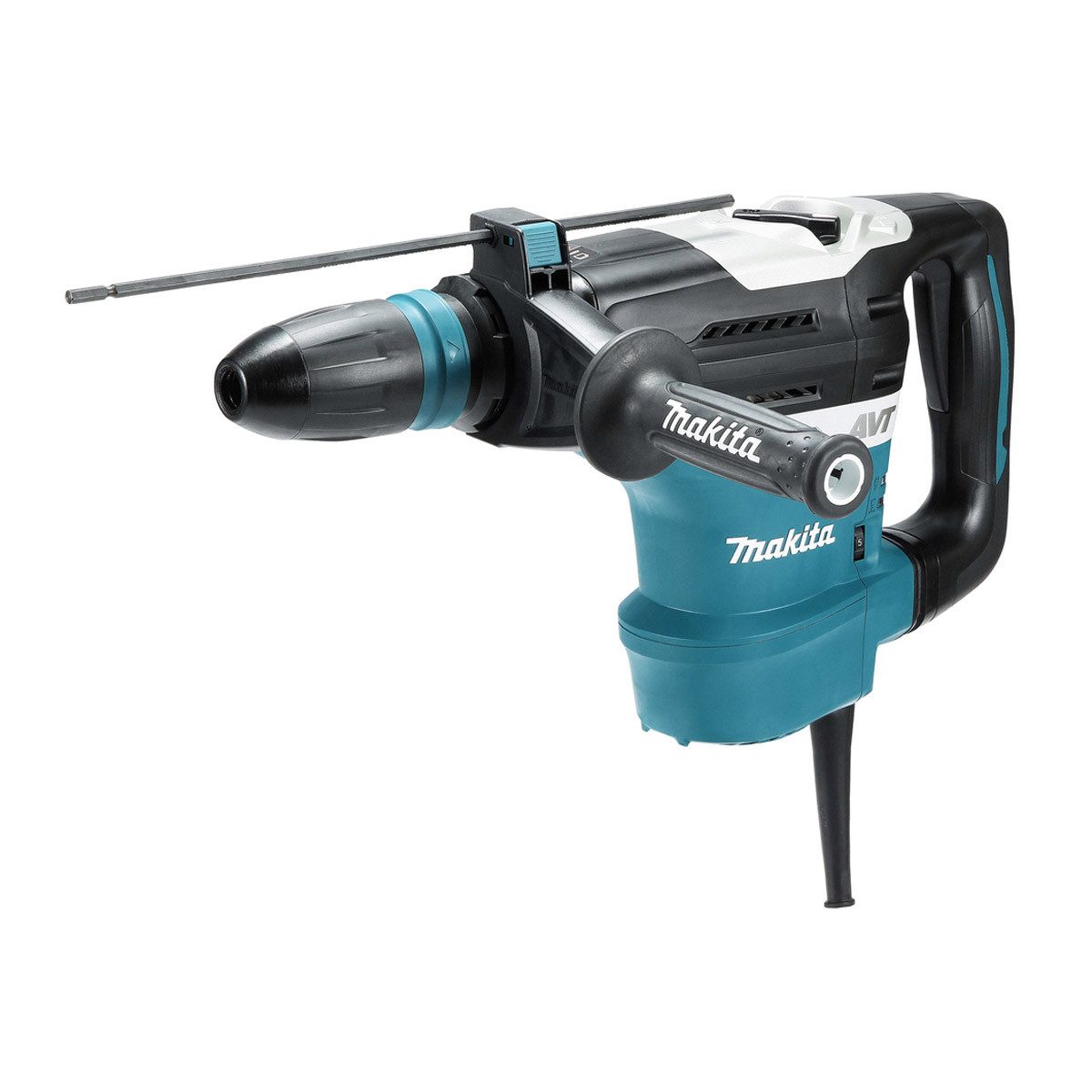 Makita Abbruchhammer HR4013C, 1100 in W, für SDS-max, (Komplett-Set, inkl. Zubehör & Transportkoffer) Ausrastkupplung, SoftNoLoad, AVT