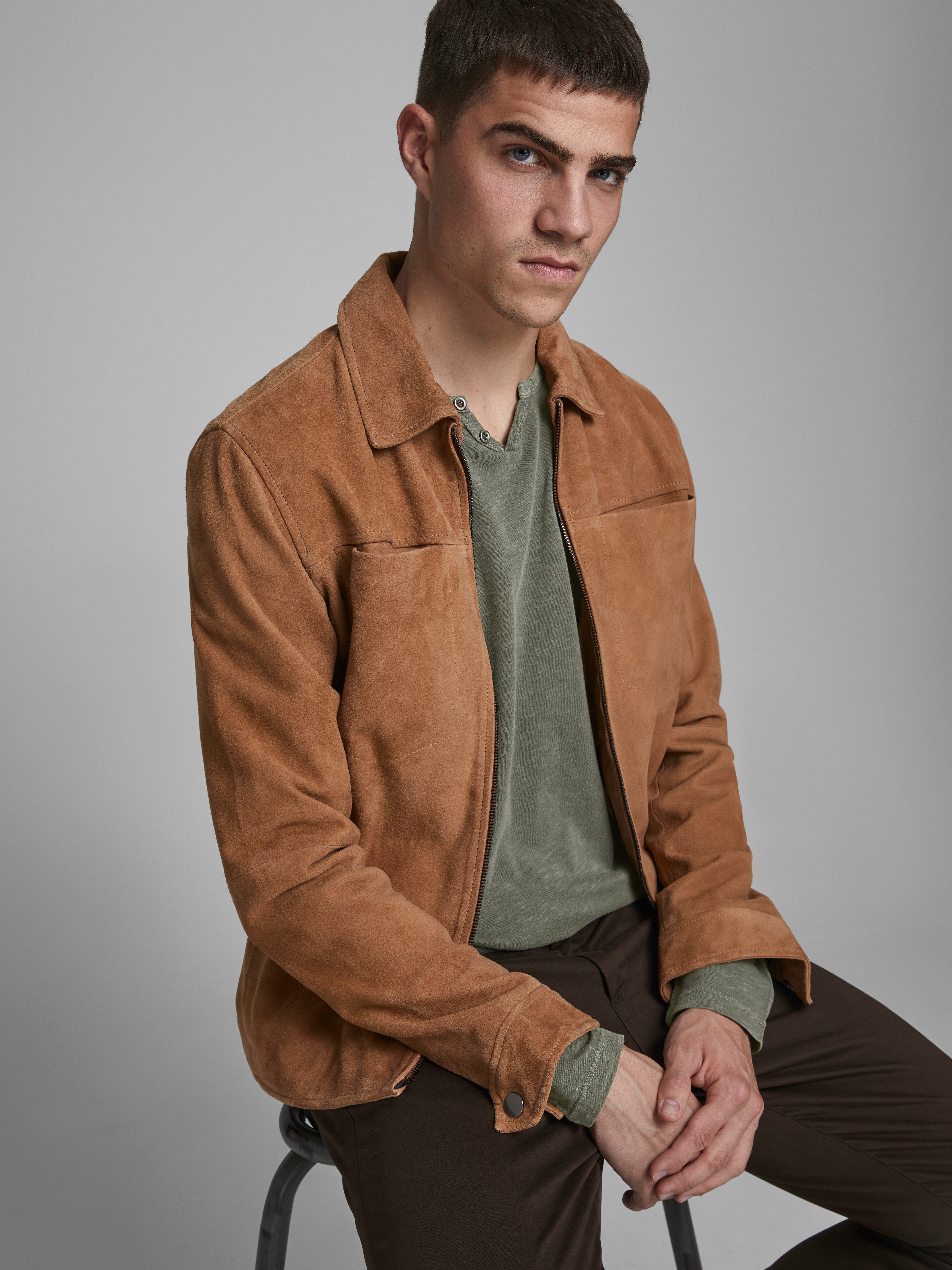 Jack & Jones Langarm-Poloshirt JJESPLIT NECK TEE LS NOOS günstig online kaufen