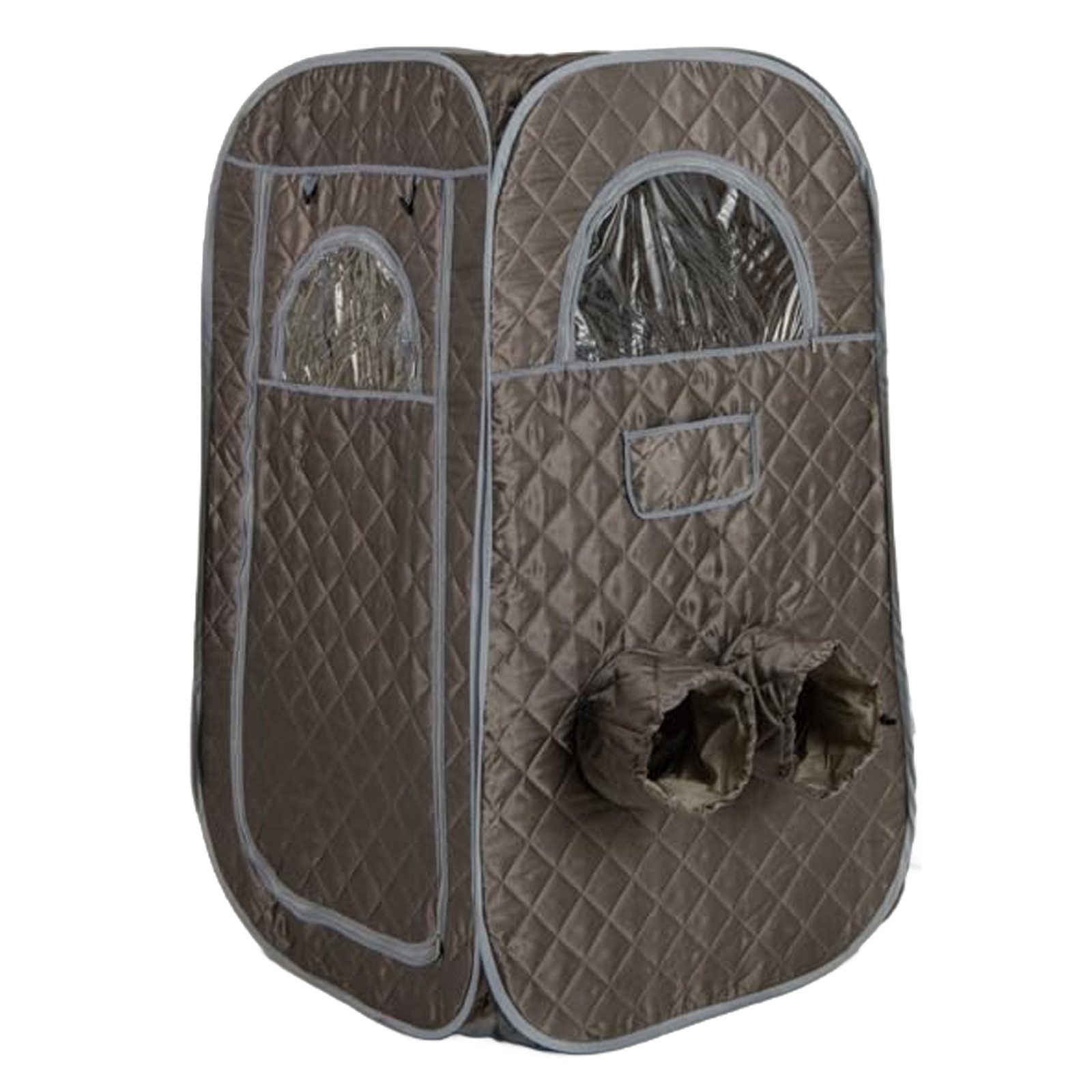 COSTWAY Sauna, BxTxH: 89 x 89 x 149 cm, aufklappbare Dampfsauna mit Sitz