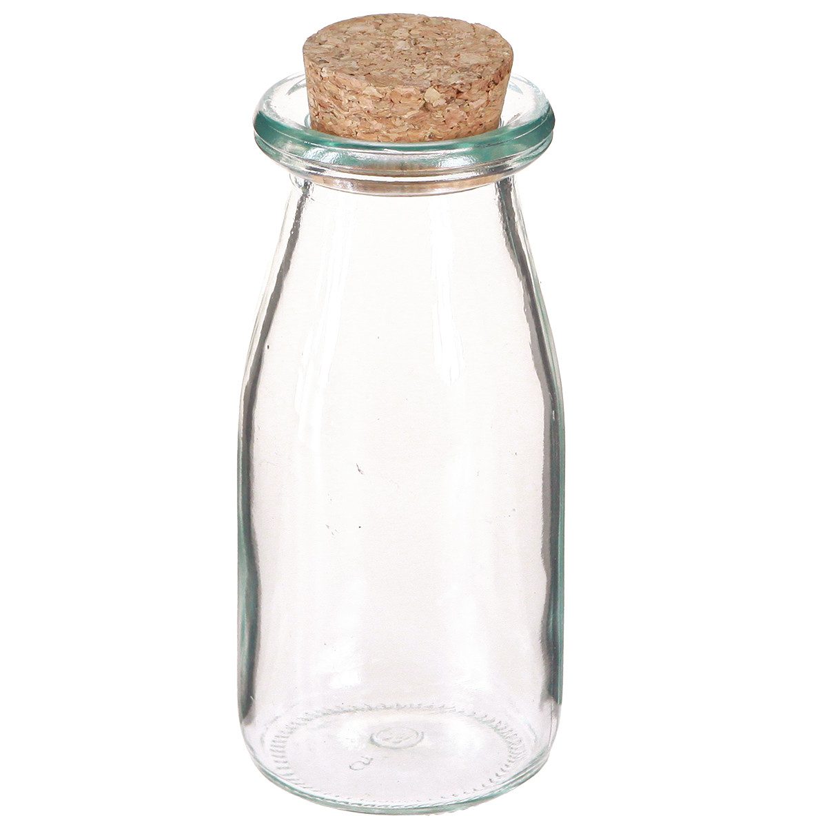 Posiwio Tischvase Minivasen Glas Korken Vintage-Deko Hochzeiten 6er-Set, 6 Stück