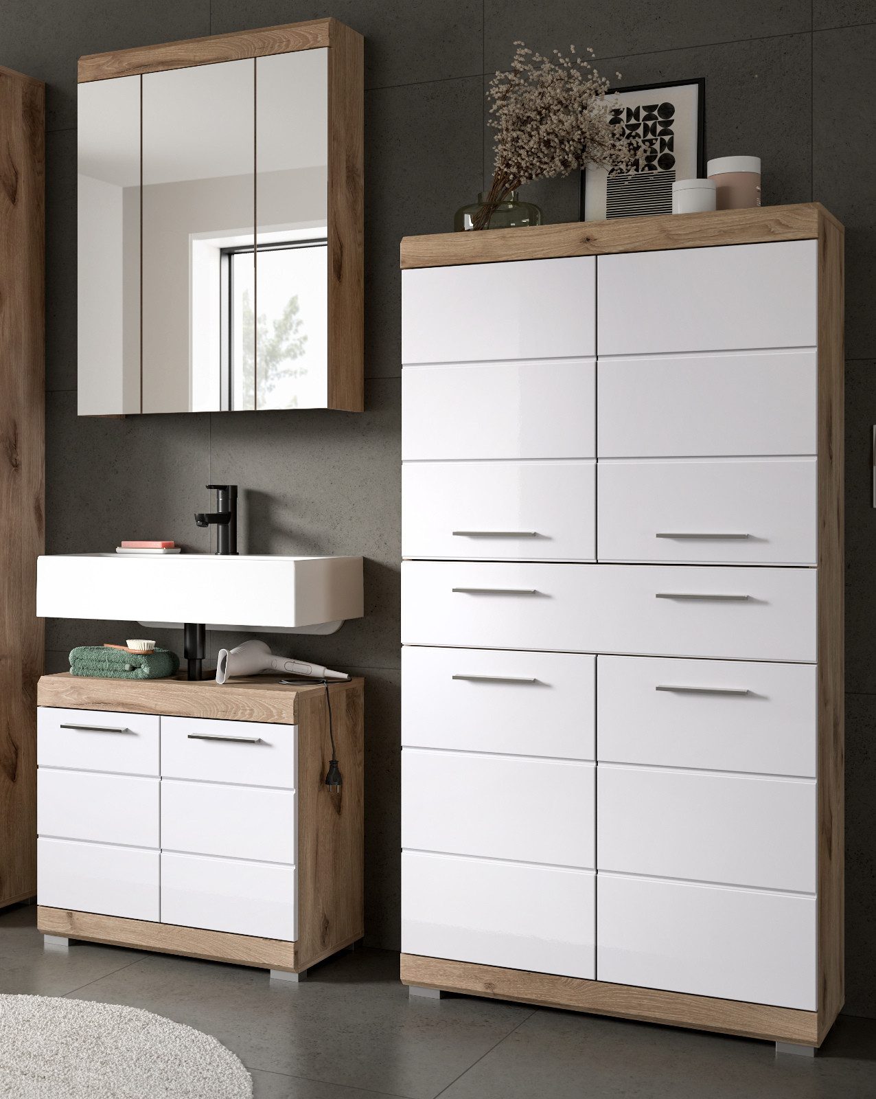 Inn.Furn Badmöbel-Set Willow, (Badezimmer in weiß günstig online kaufen