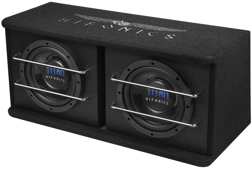 Hifonics TDA200R 2 x 20 cm (8) Aktiv-Dual-Bassreflex Subwoofer Auto-Subwoofer (300 W, max.: W 20 cm)