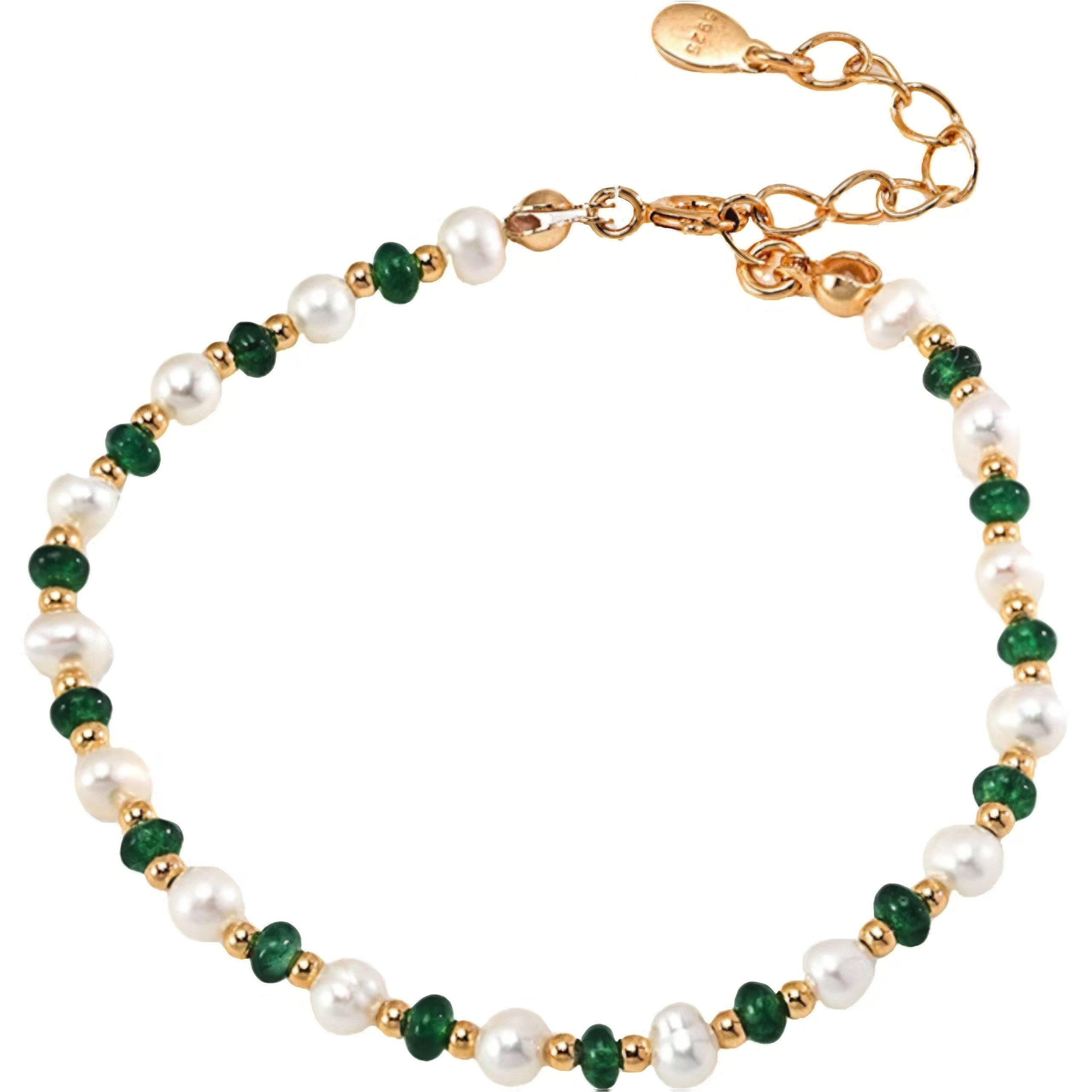 Jumpeak Silberarmband Damenarmband, Perlenarmband, Edelsteinarmband, Damena günstig online kaufen