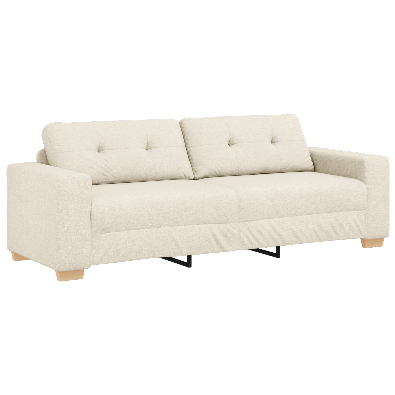 vidaXL Sofa Sofa 3-Sitzer Leinen 180 günstig online kaufen