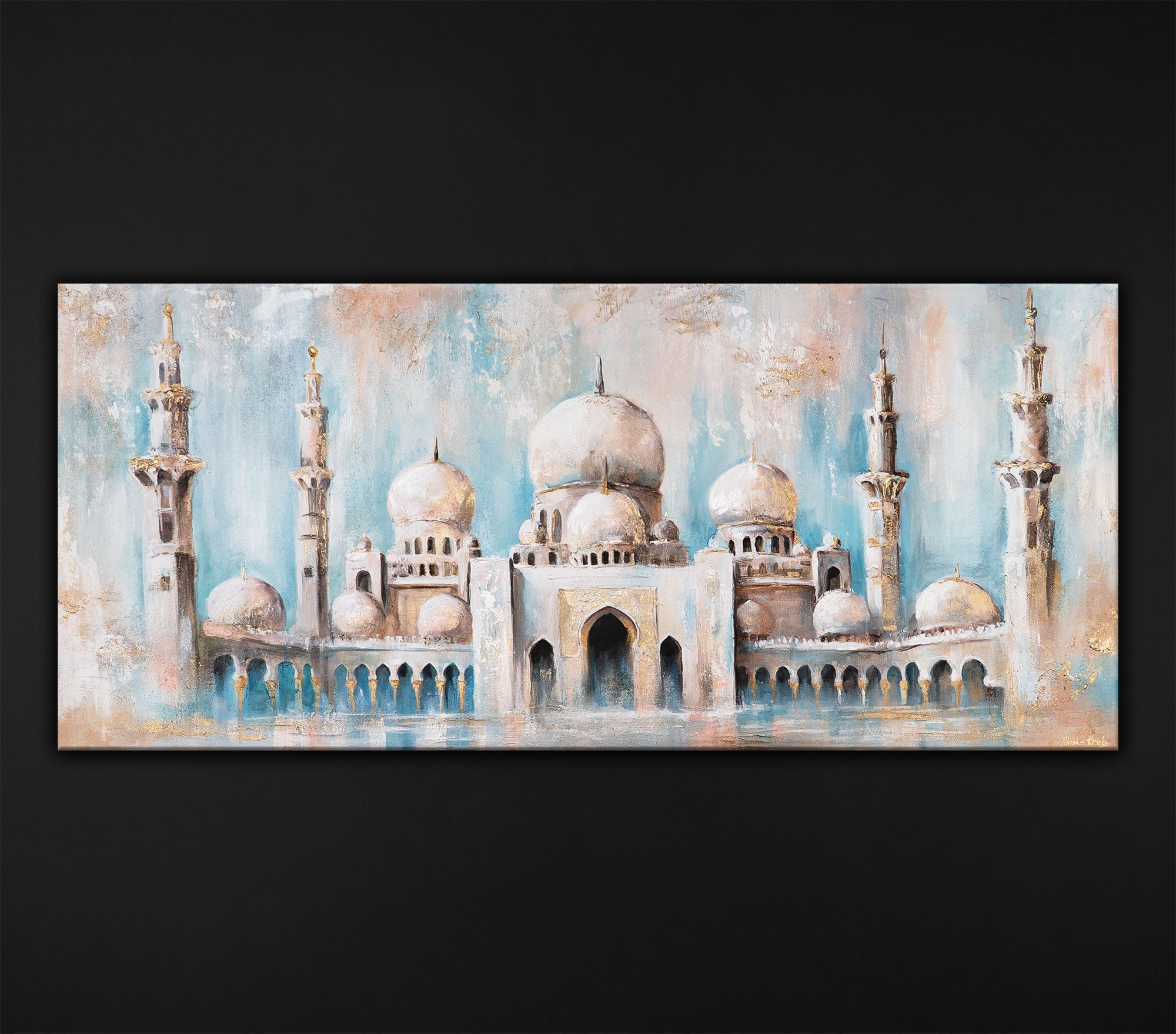 YS-Art Gemälde Wandbild, Schöne Stadt, Wolkenkratzer, günstig online kaufen