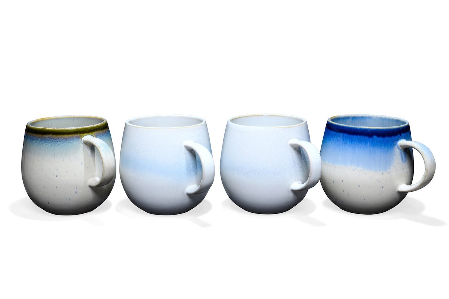 MAOCI teaware for your life Tasse Fiona 4er Set Henkelbecher Steingut 0,38 L, 1-tlg.
