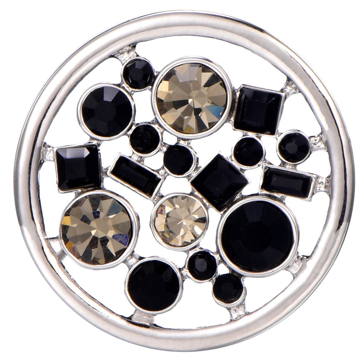 Morella Kette mit Anhänger Damen Halskette 70 cm mit Coin 33 mm (2-tlg), Si günstig online kaufen