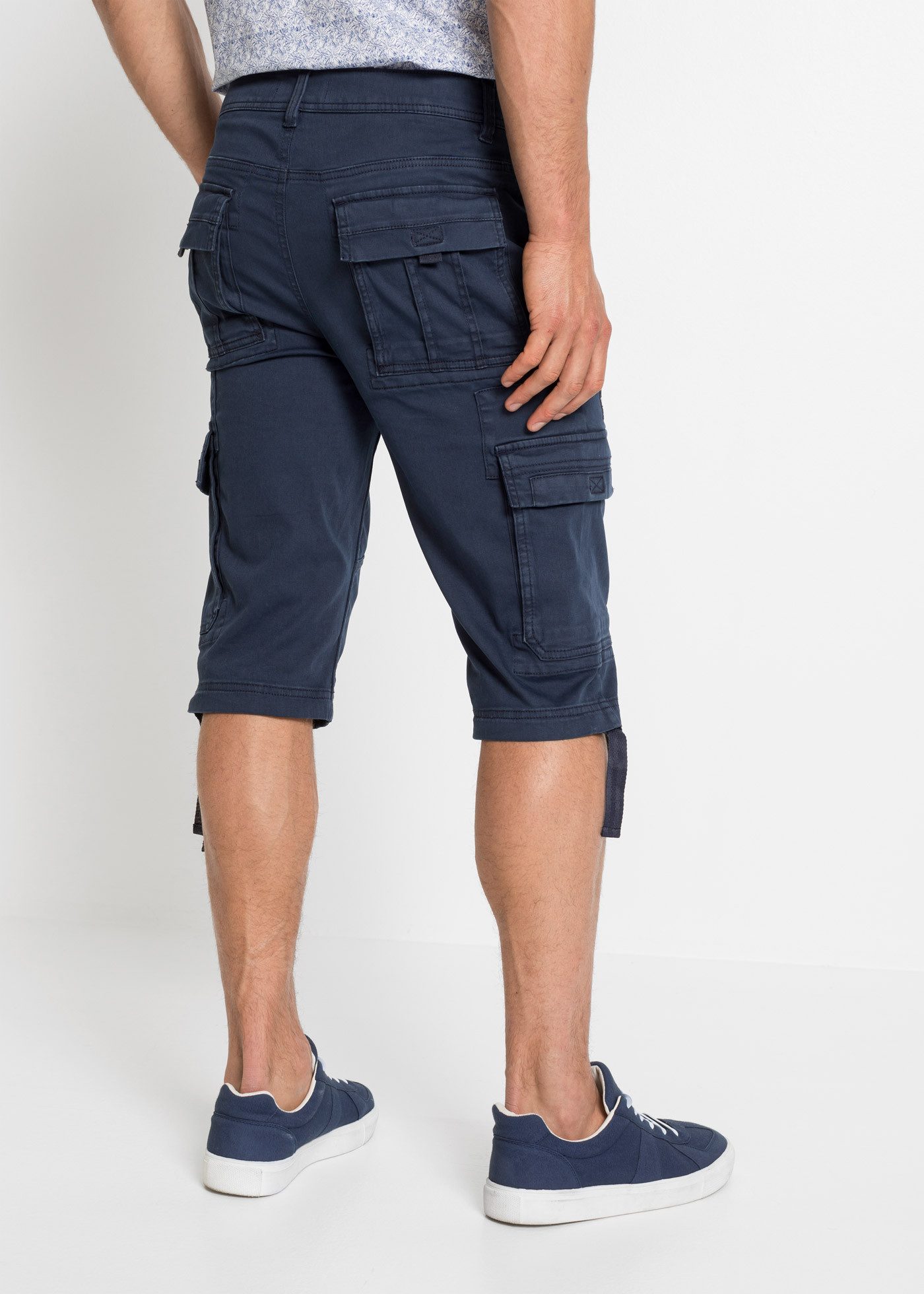 bonprix Longbermudas aus leichter Baumwollqualität, mit Elasthan-Anteil, regular fit