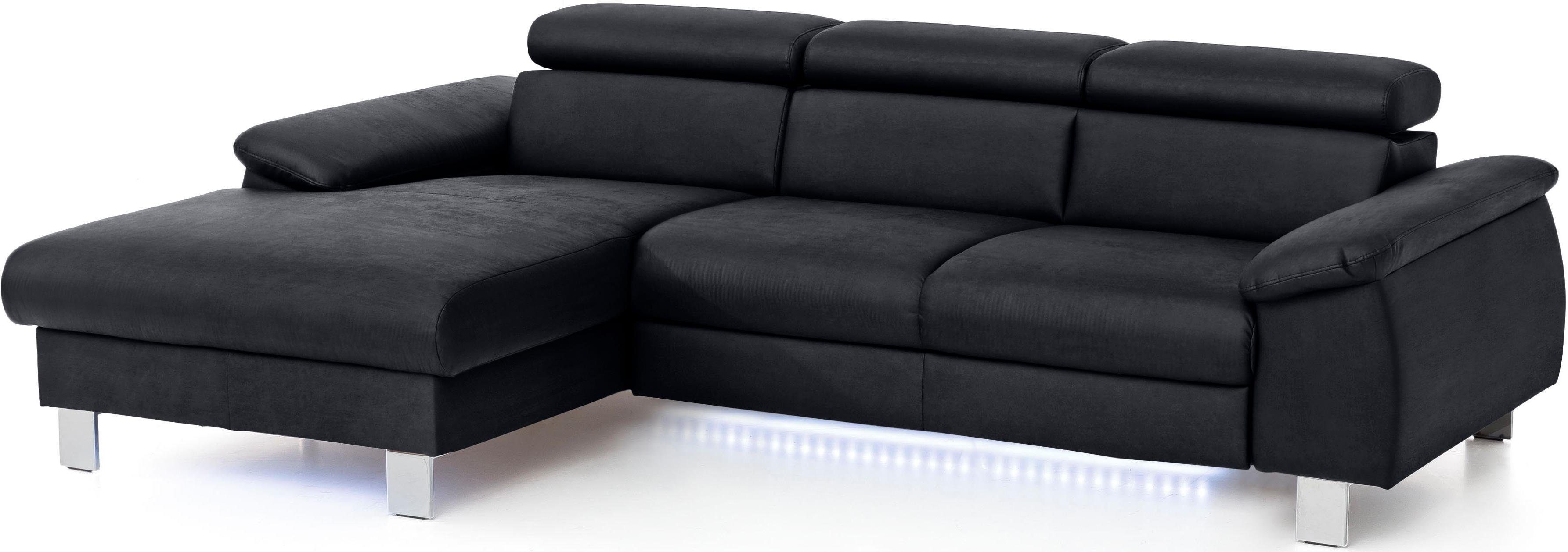 COTTA Ecksofa Komaris L-Form mit Kopfteilverstellung, günstig online kaufen