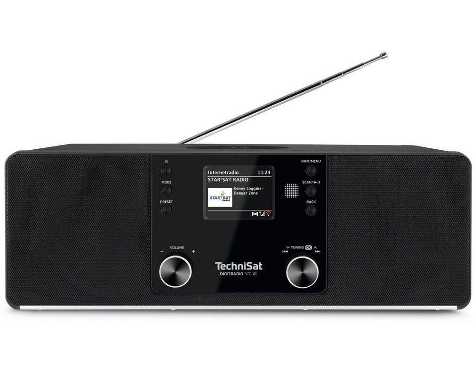 TechniSat DIGITRADIO 370 IR Digitalradio (DAB) (Digitalradio (DAB), UKW-Radio  mit RDS und PLL, 10,00 W, Wireless Charging, WLAN,  Bluetooth-Audiostreaming), USB-Schnittstelle mit Ladefunktion und  MP3-Wiedergabe