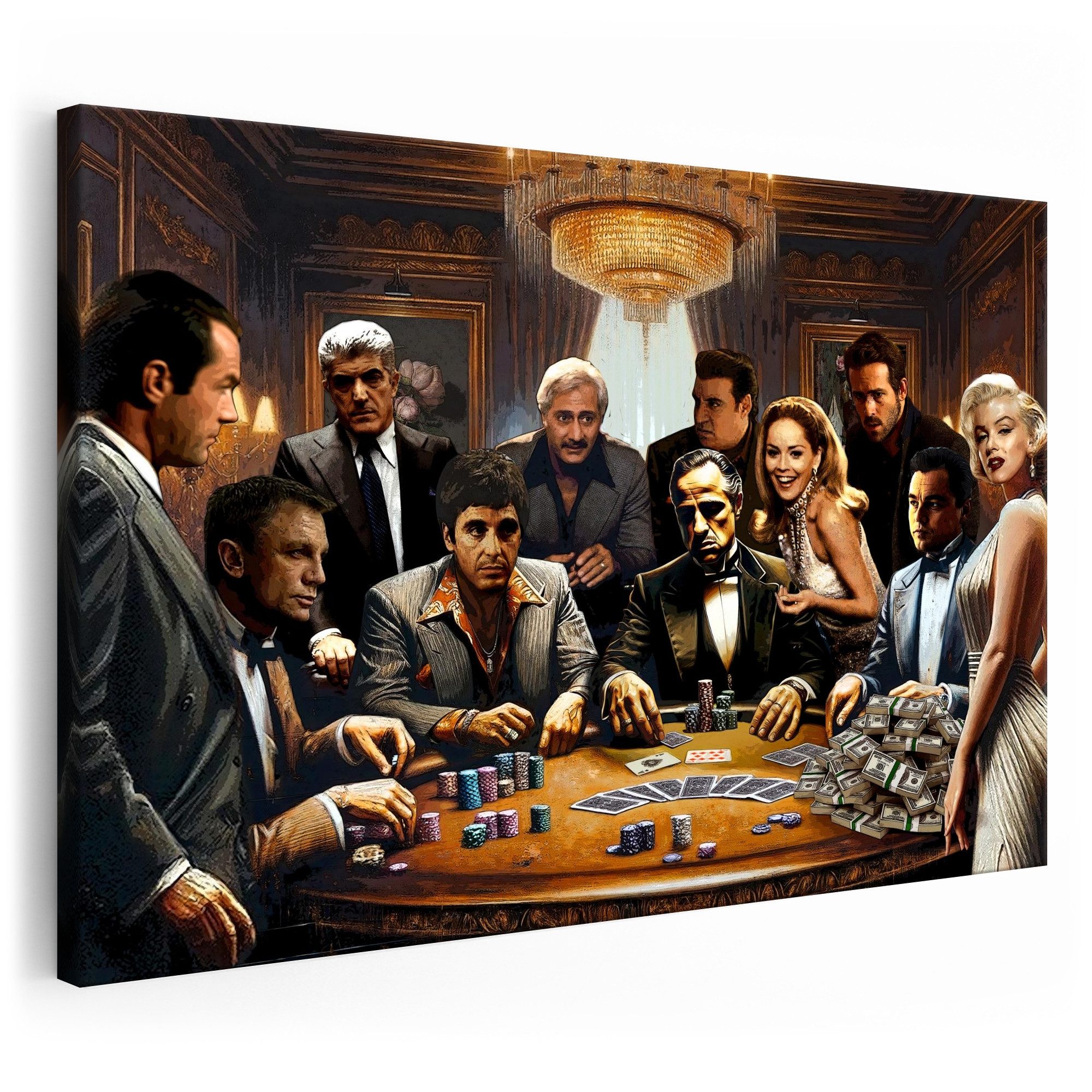 Artmazing Leinwandbild Hollywood Hold'Em, XXL Leinwand 120x80, Poster & Kun günstig online kaufen