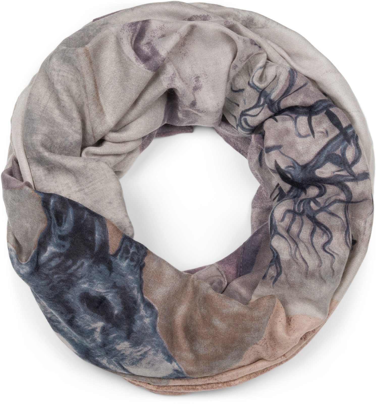 Loop Loop Schal mit Hirsch Print