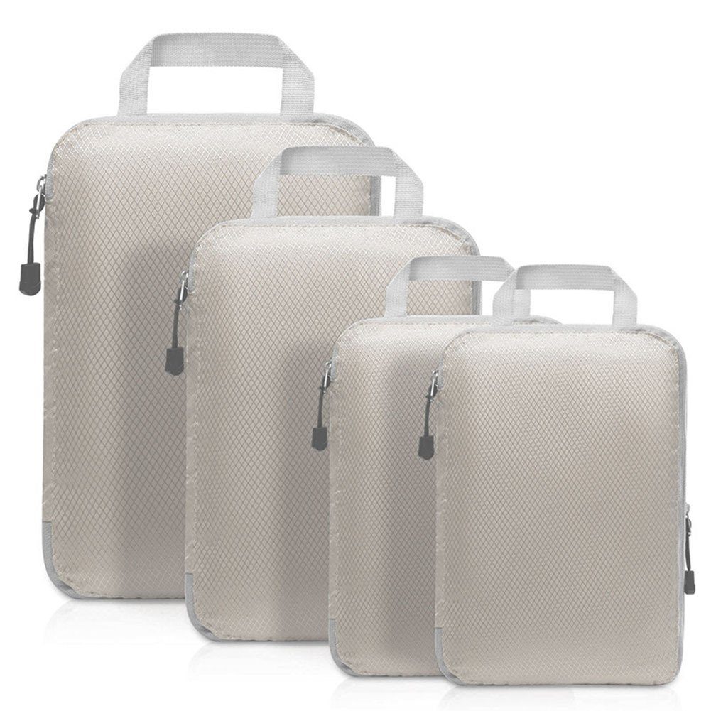 Blusmart Kofferset Vierteiliges Kleider-Reisepaket, Tragbare Wasserdichte beige