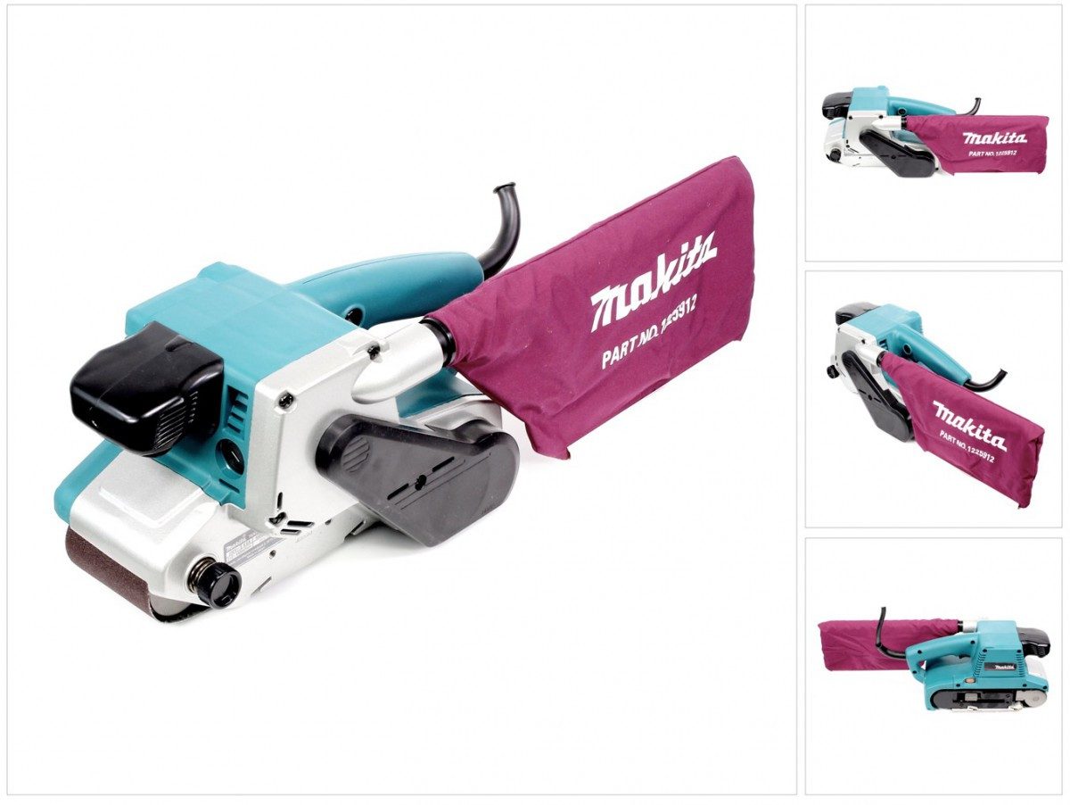 Makita Bandschleifer 9903 Bandschleifer für 76 x 533 mm Schleifband mit Staubsack