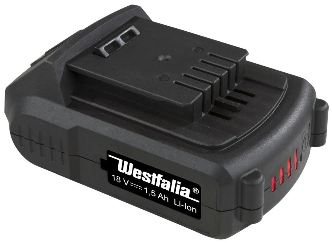 Westfalia Werkzeug Akku 18 Volt Li-Ion 1,5 Ah Akku