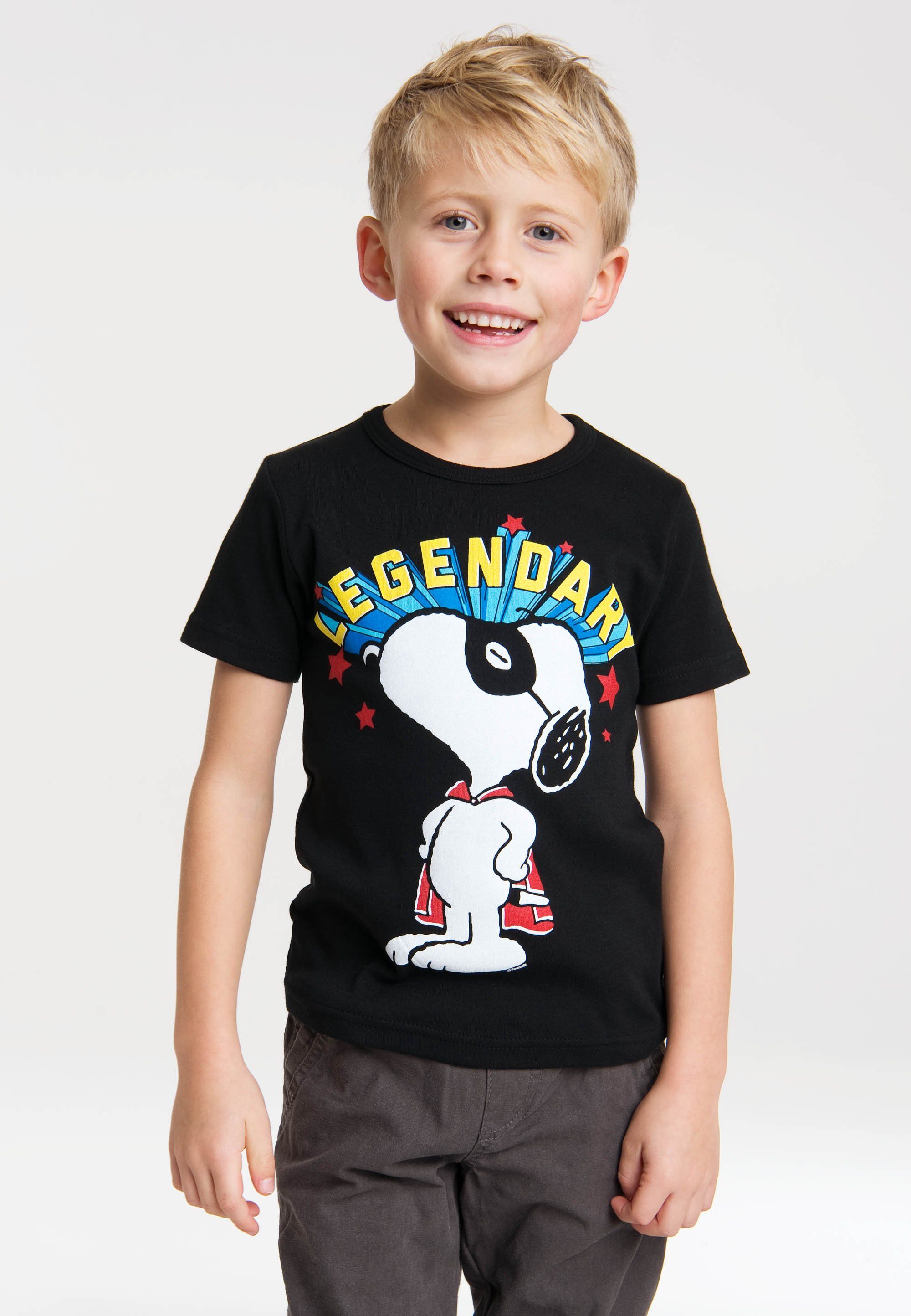 LOGOSHIRT T-Shirt Peanuts Snoopy Snoopy-Frontprint - Legendary mit